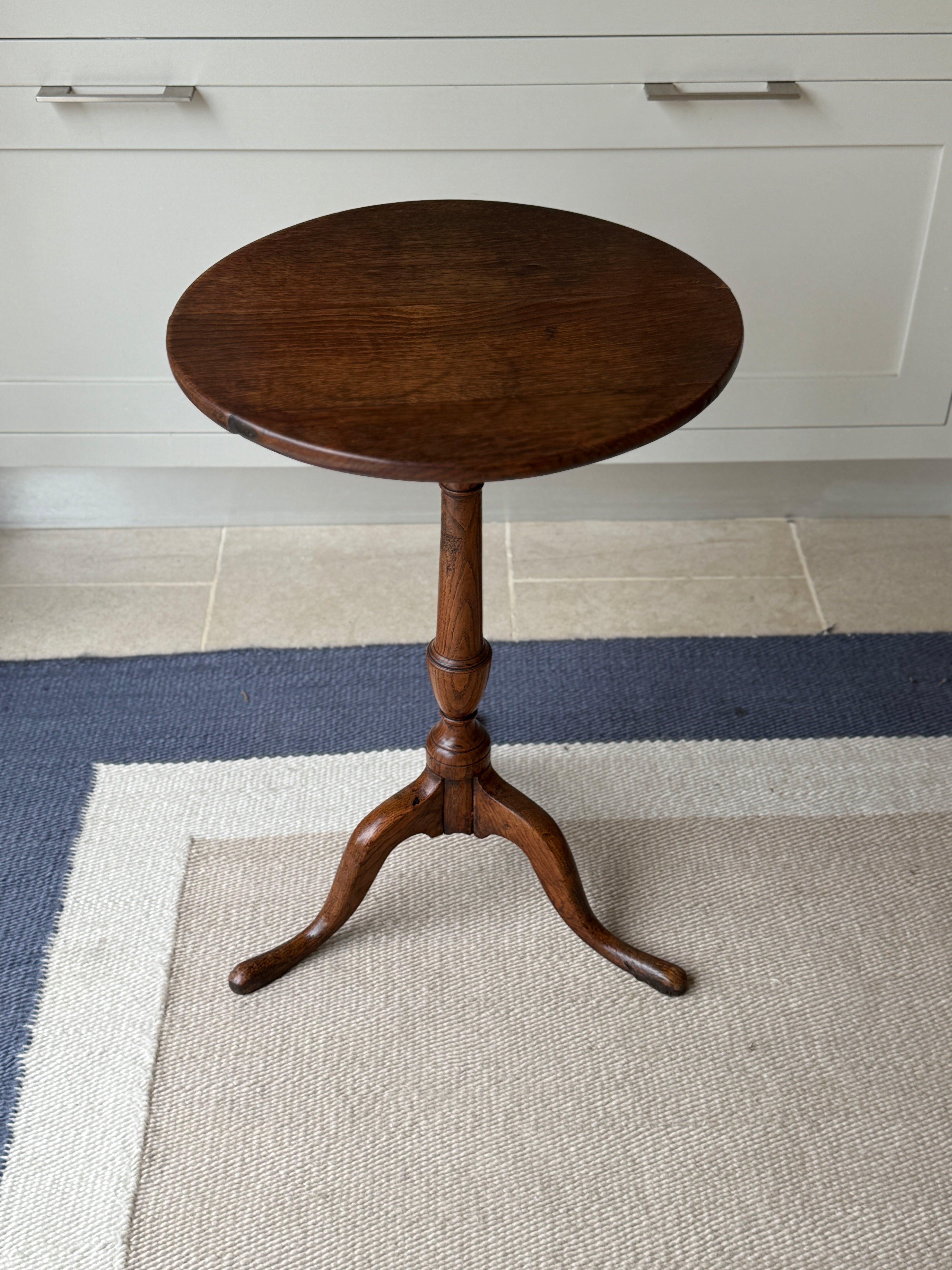 Oak 19th English Wine Tripod Table