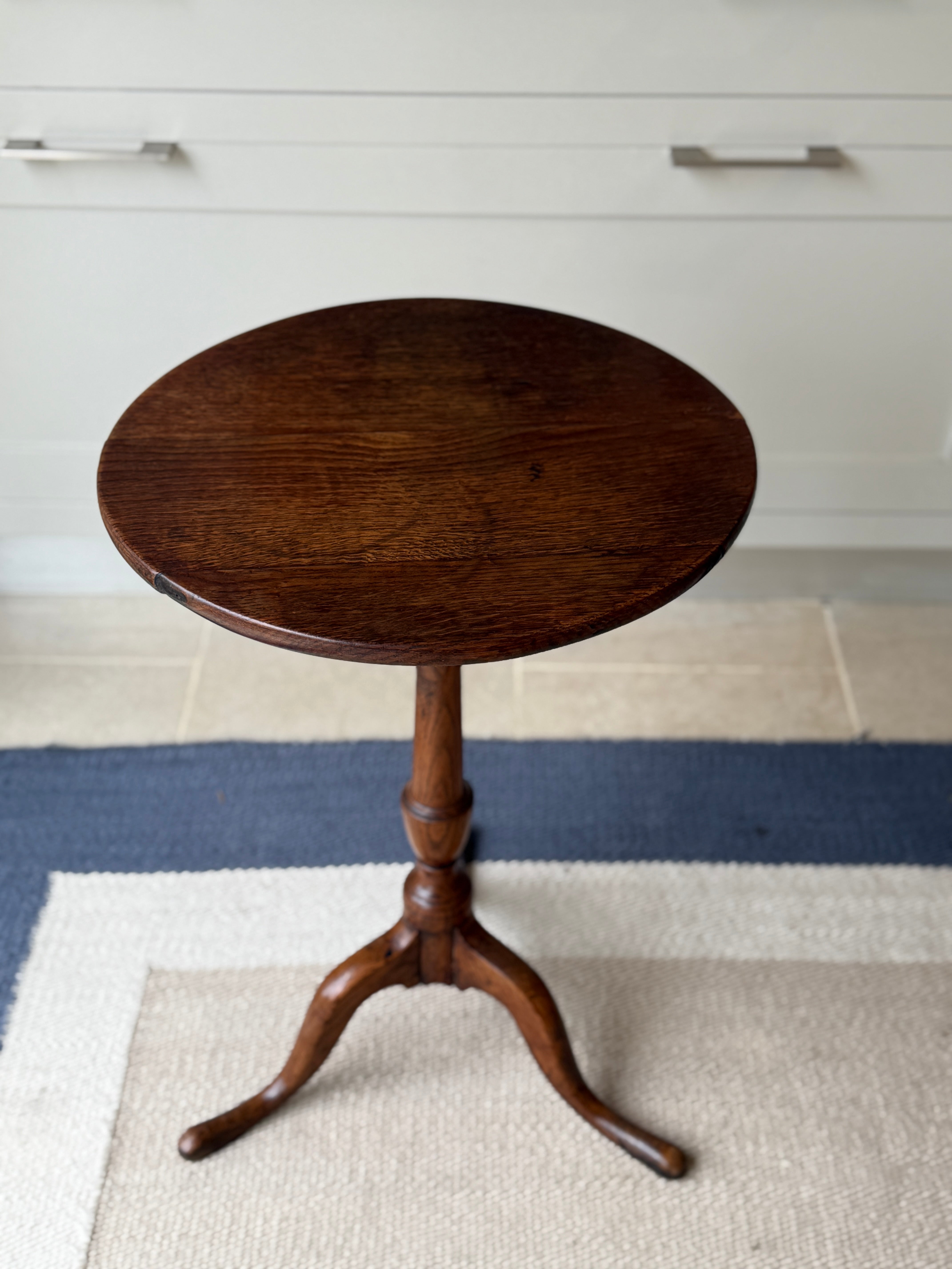 Oak 19th English Wine Tripod Table