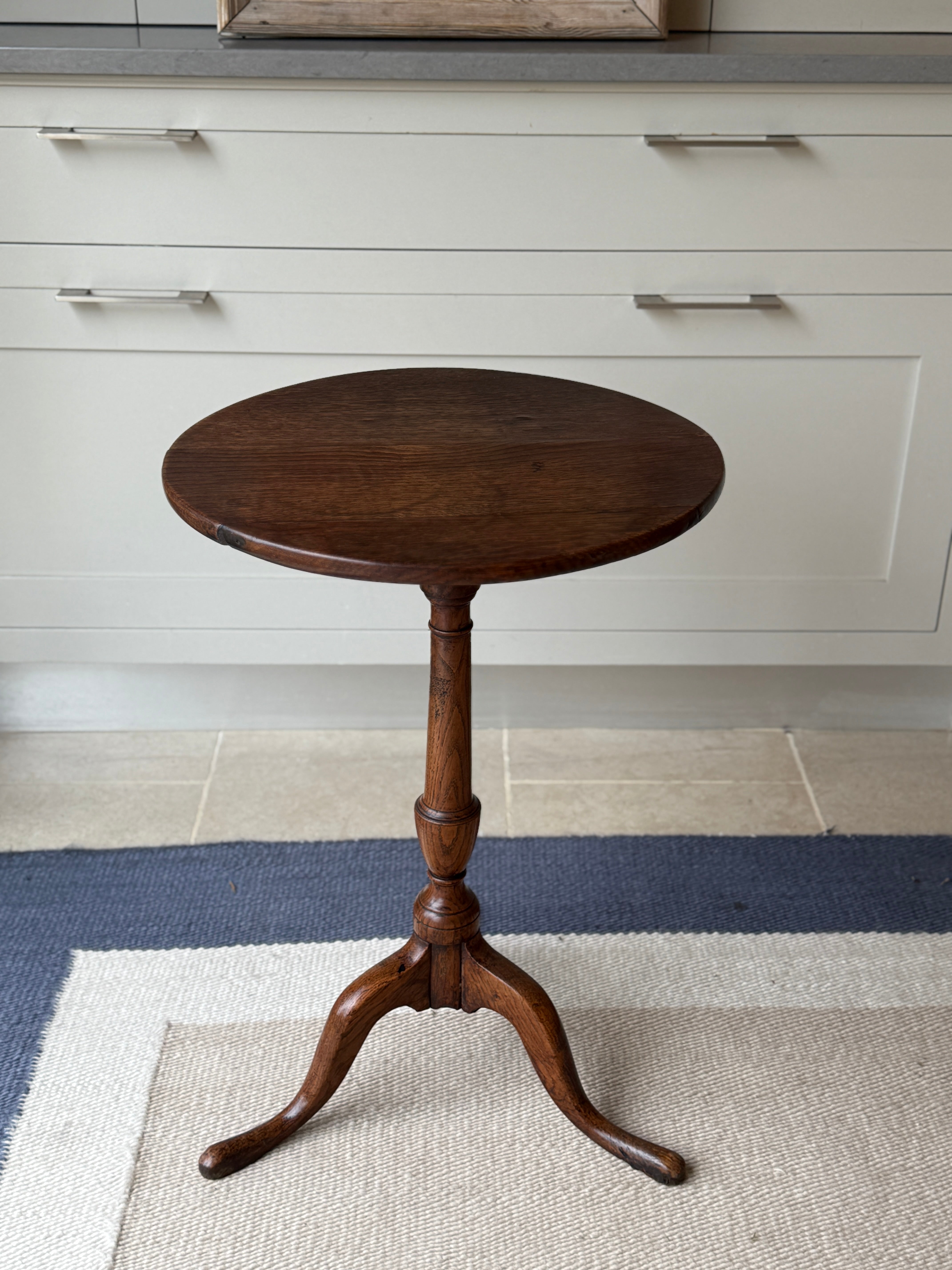 Oak 19th English Wine Tripod Table