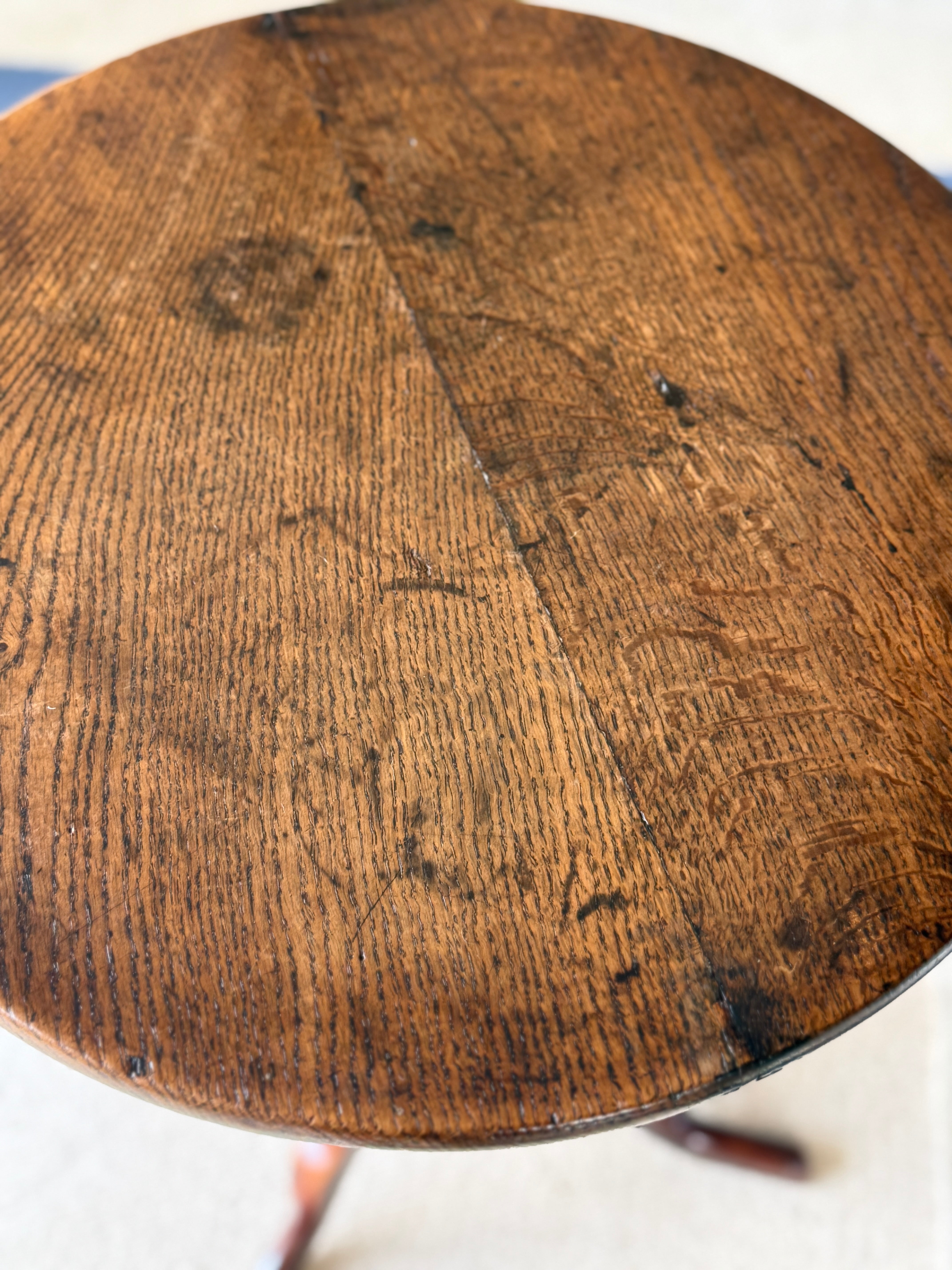 Dark Oak Tripod Table