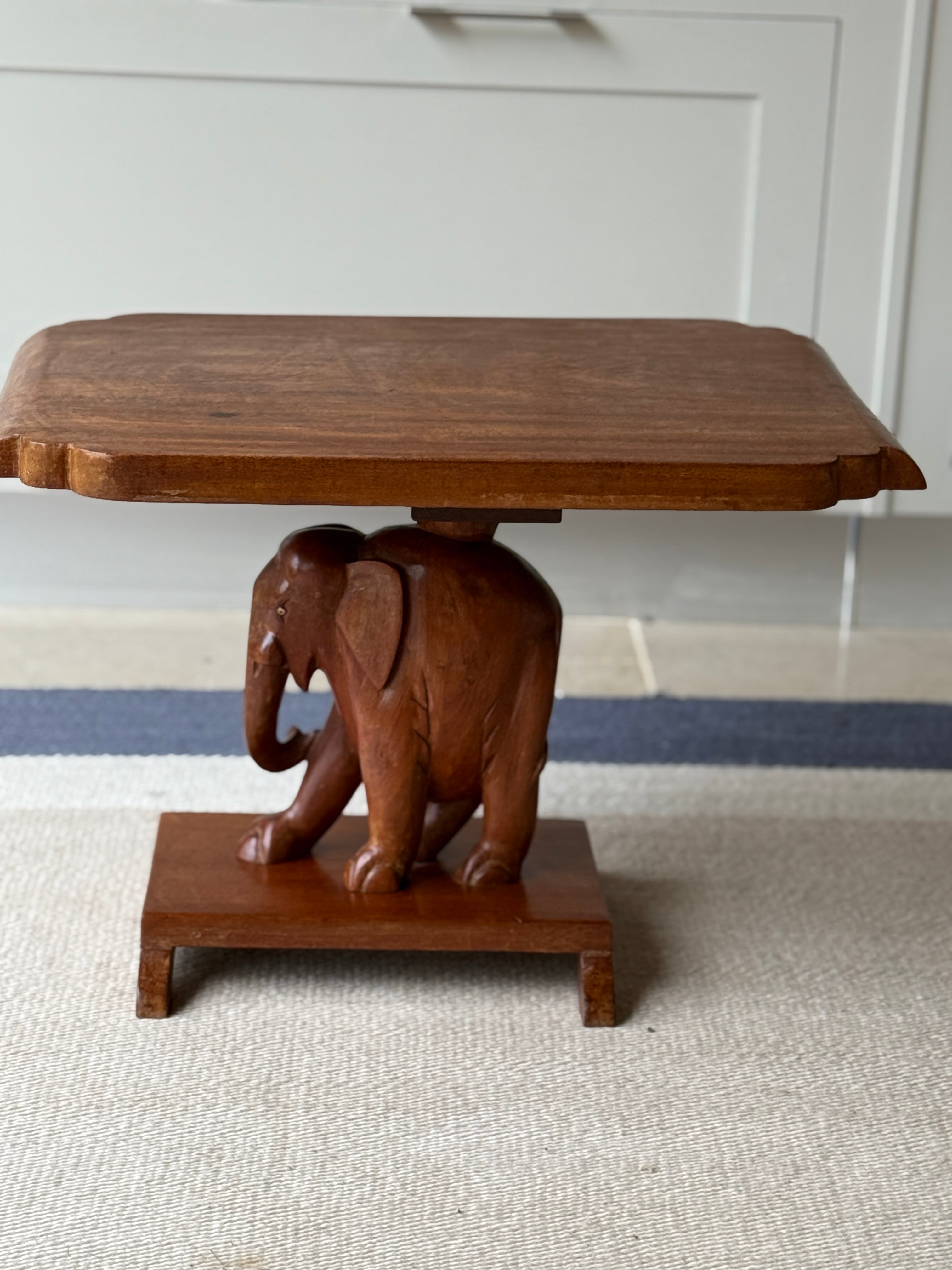 Fruitwood Elephant Table
