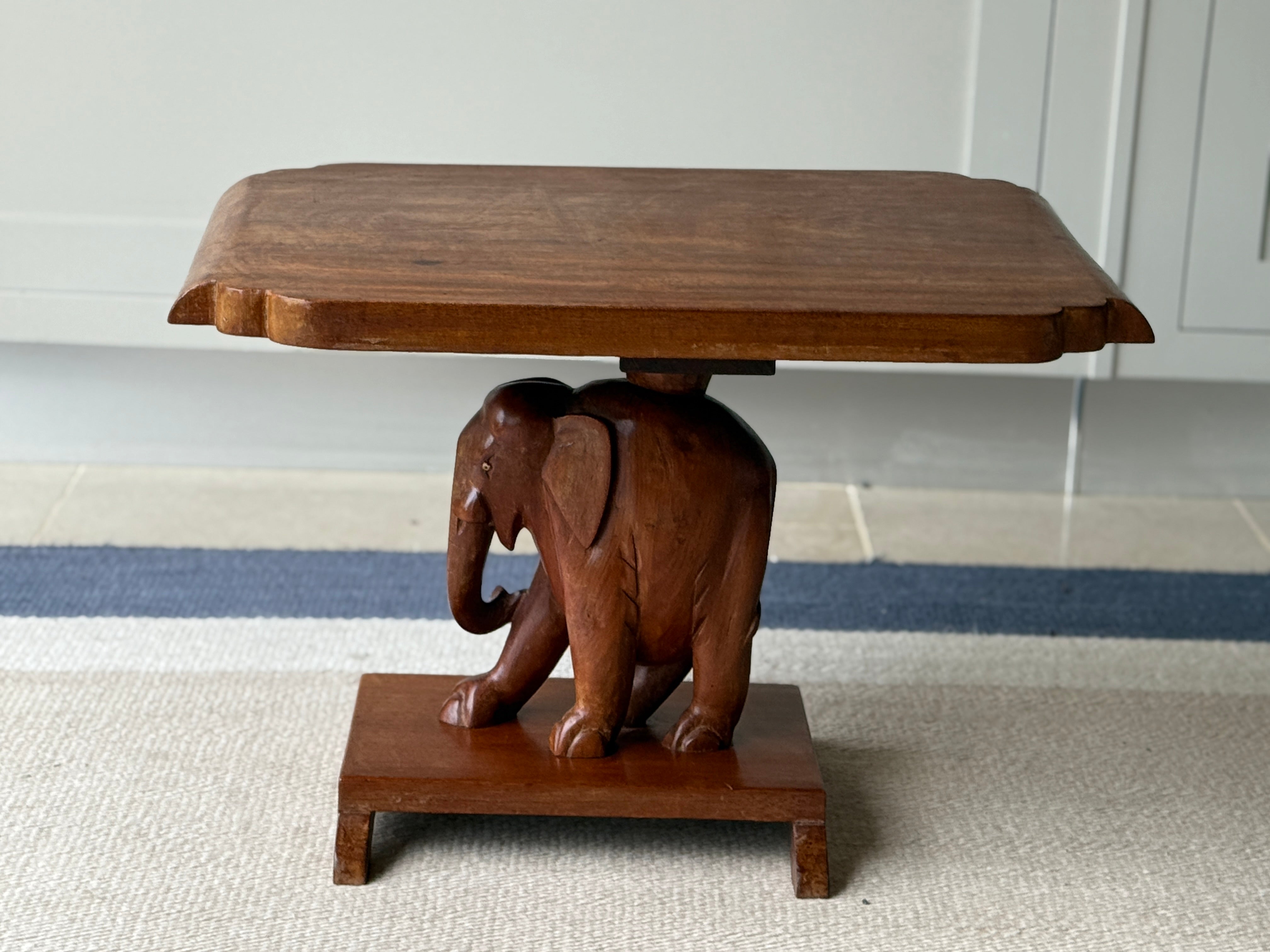 Fruitwood Elephant Table