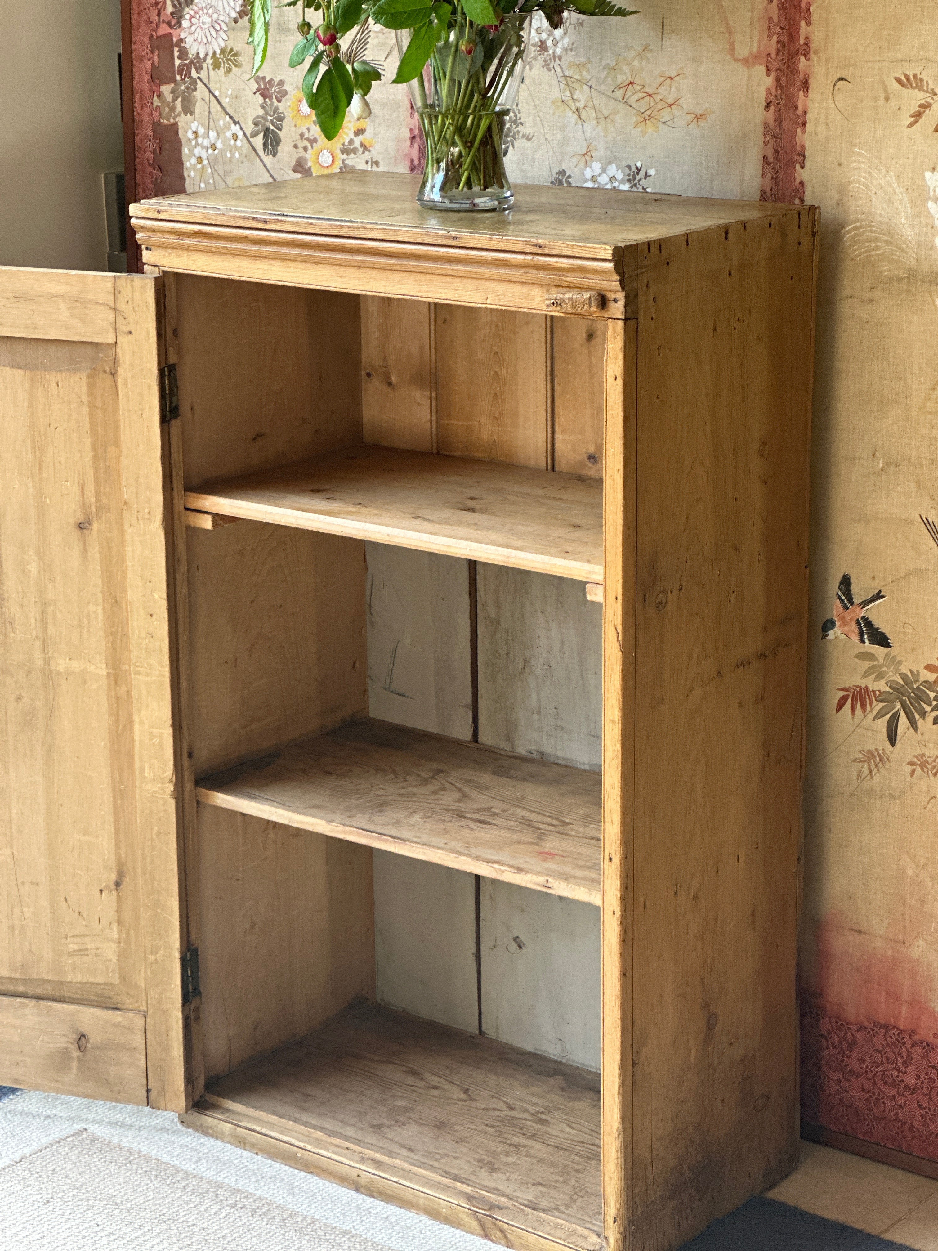 Small Antique Pine Cupboard