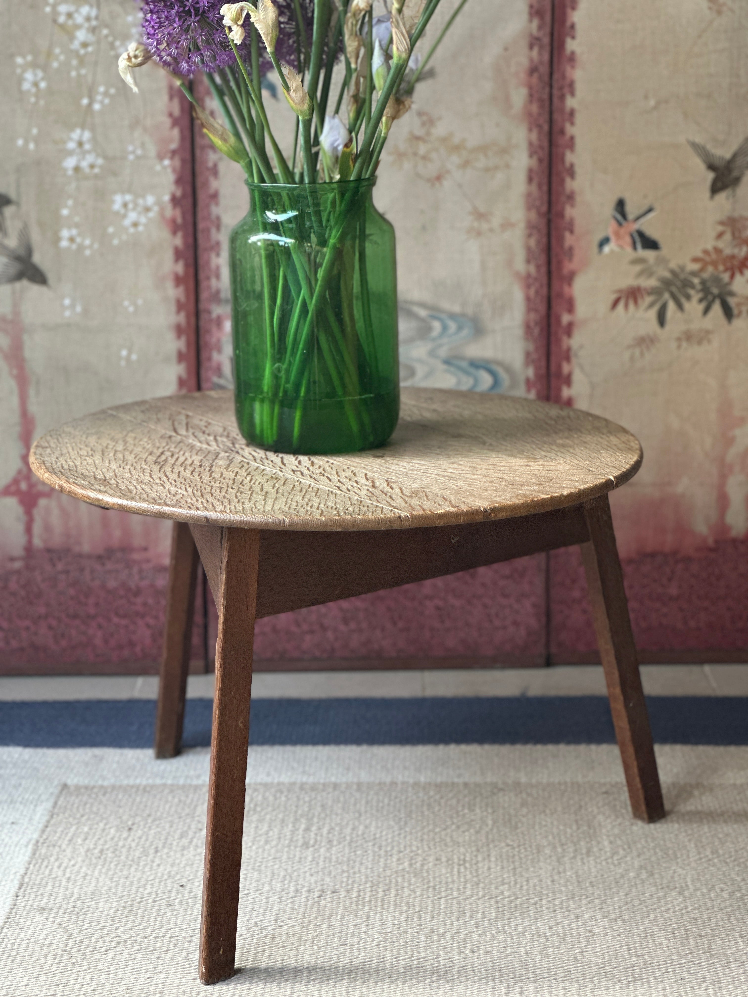 Faded Oak Cricket Table