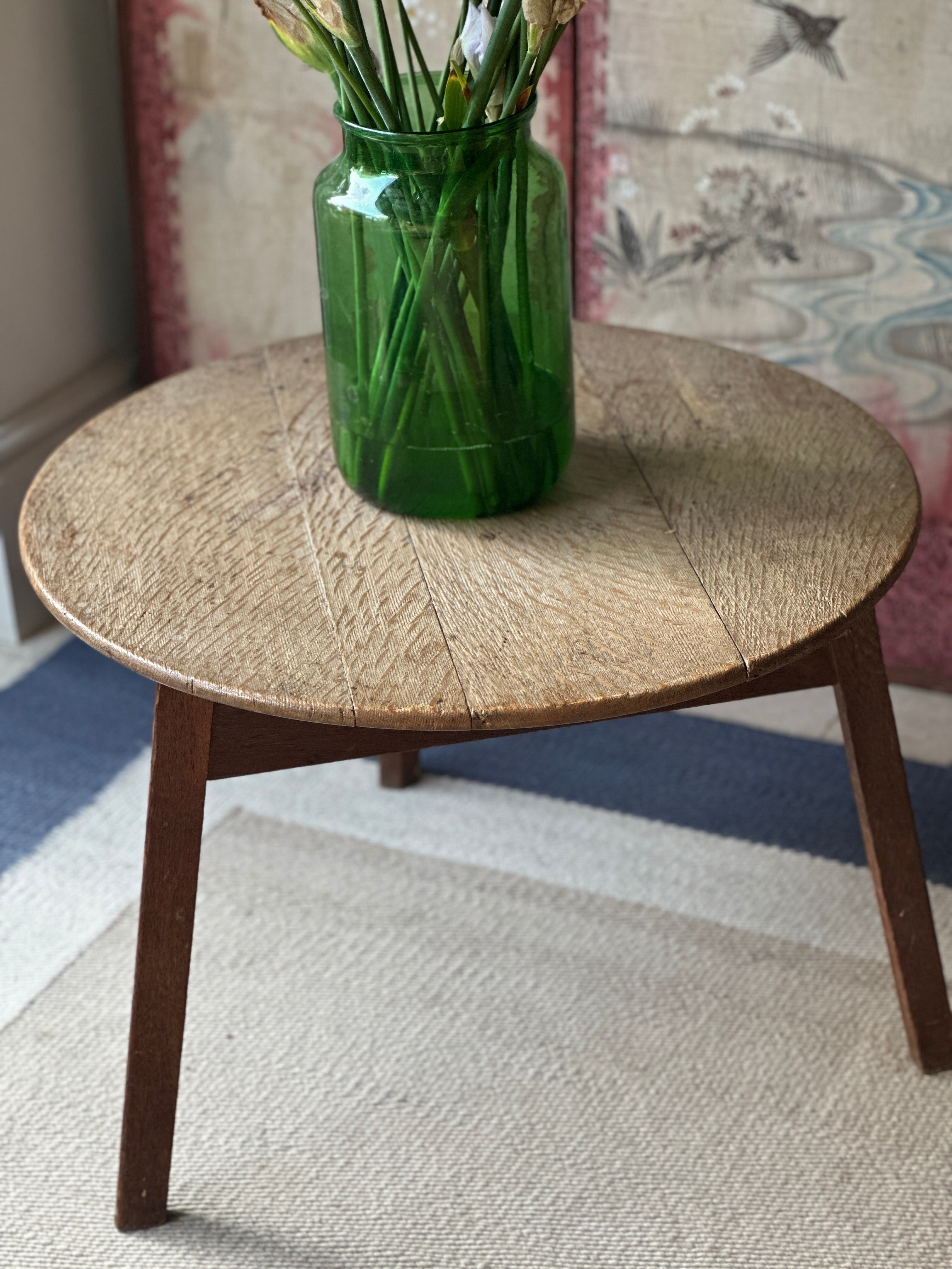 Faded Oak Cricket Table