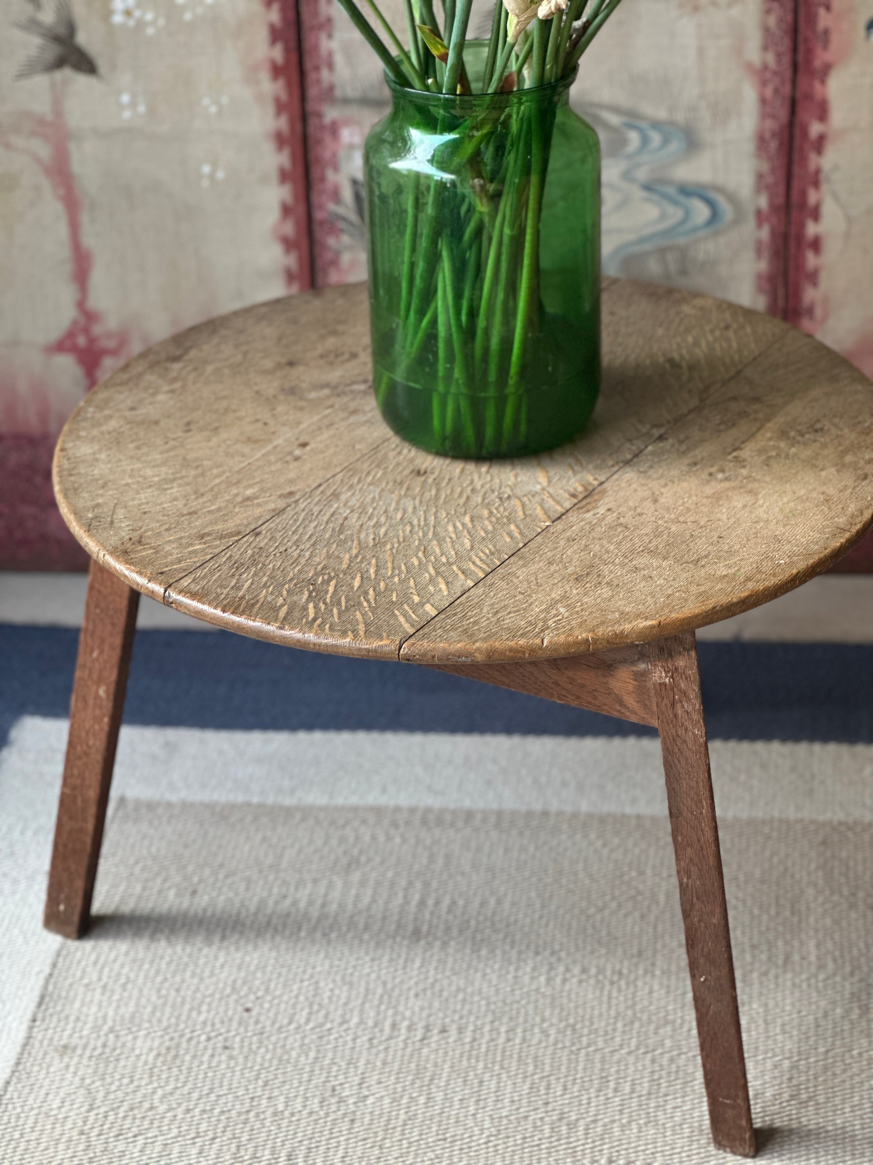 Faded Oak Cricket Table