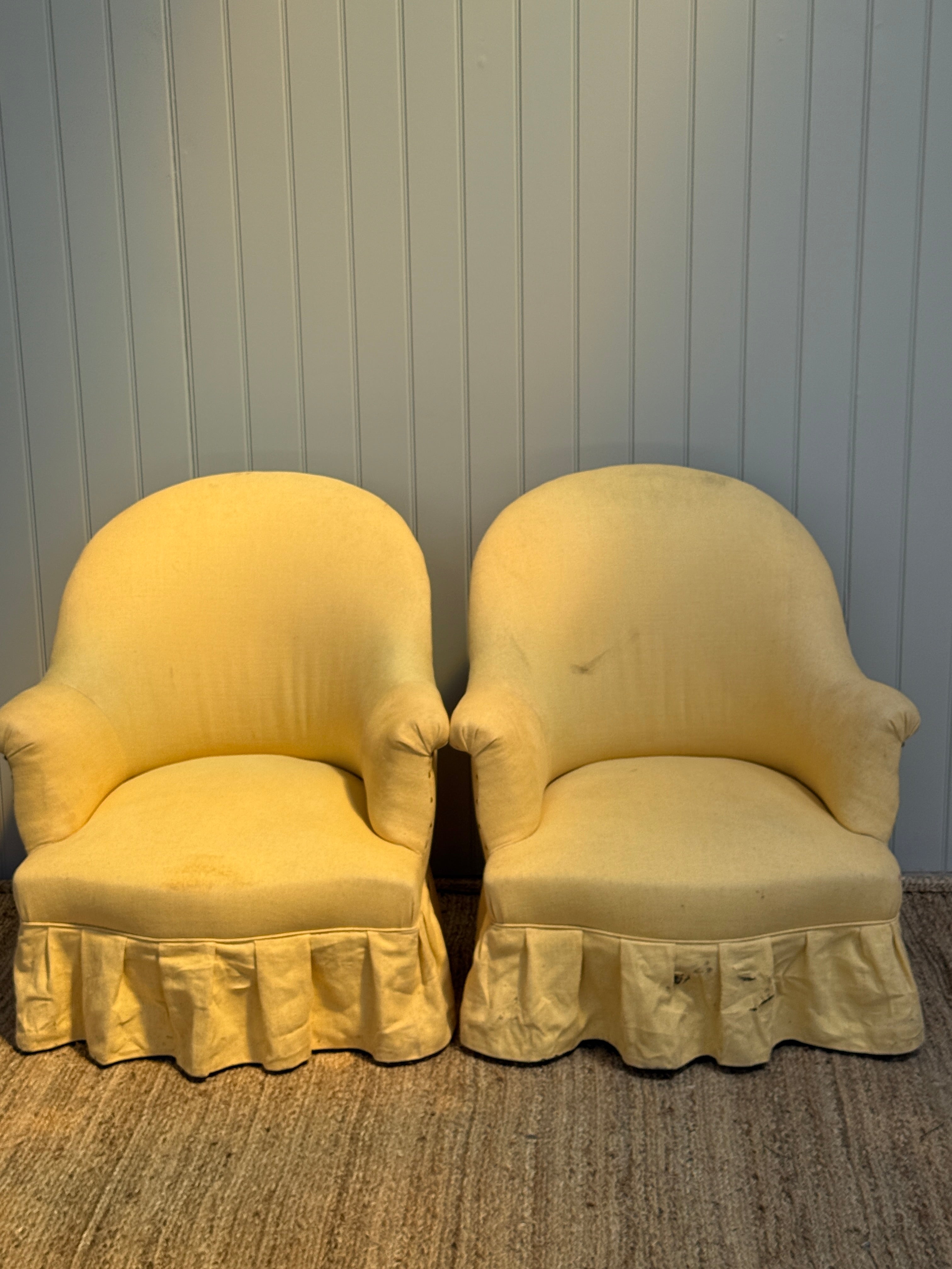 Pair of French Tub Chairs