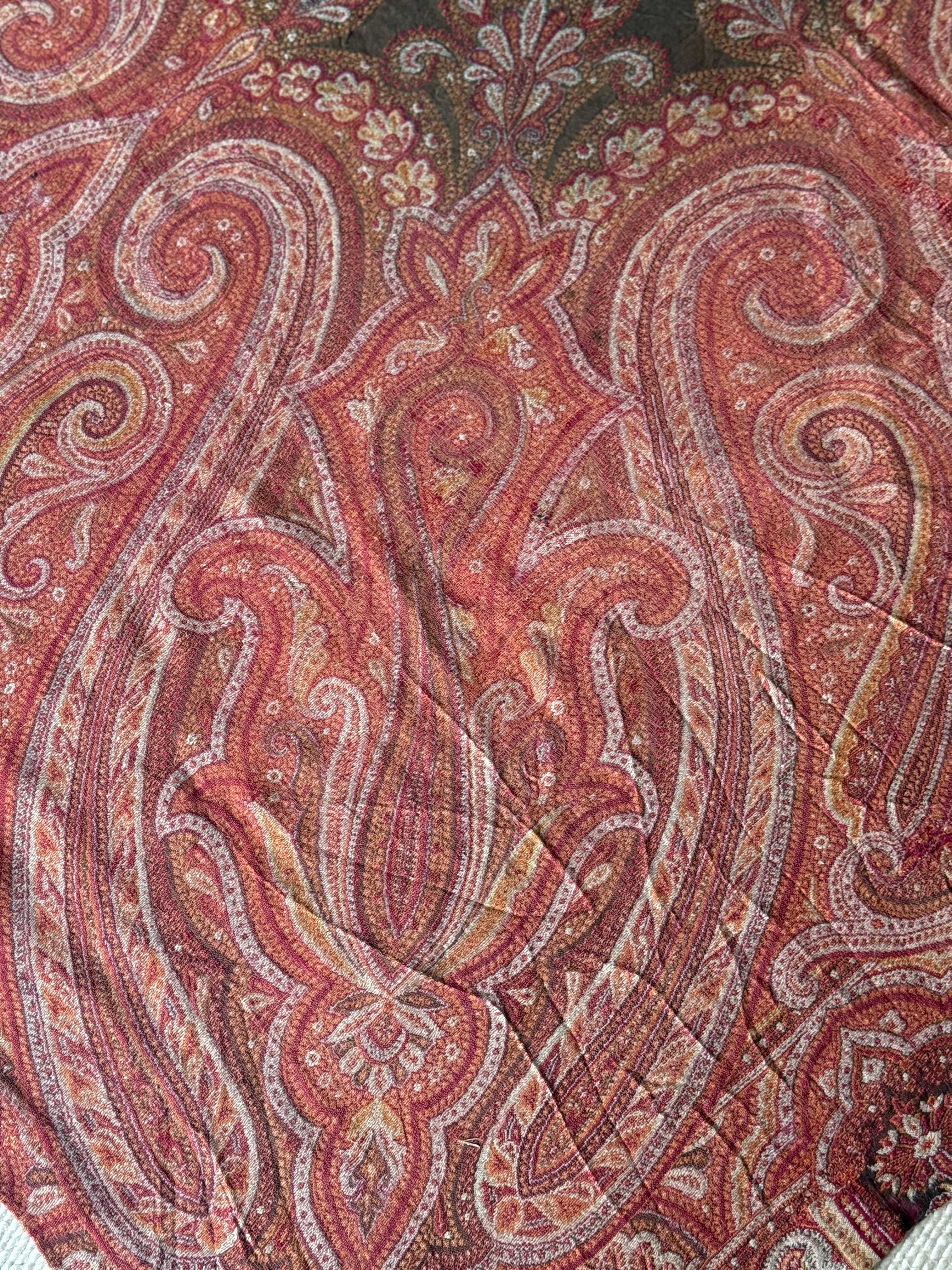 Antique Paisley Shawl (161cm x 155cm)