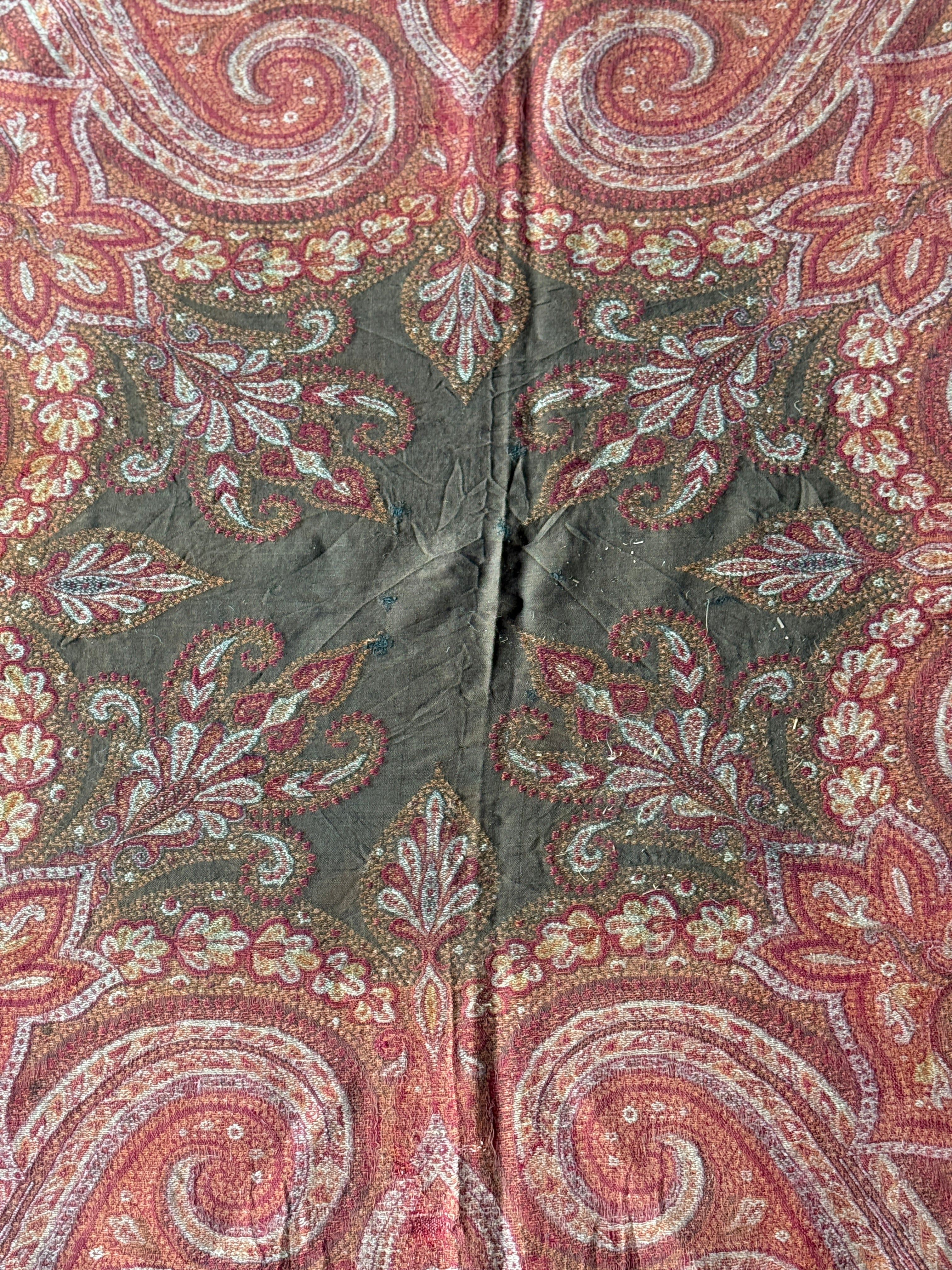 Antique Paisley Shawl (161cm x 155cm)