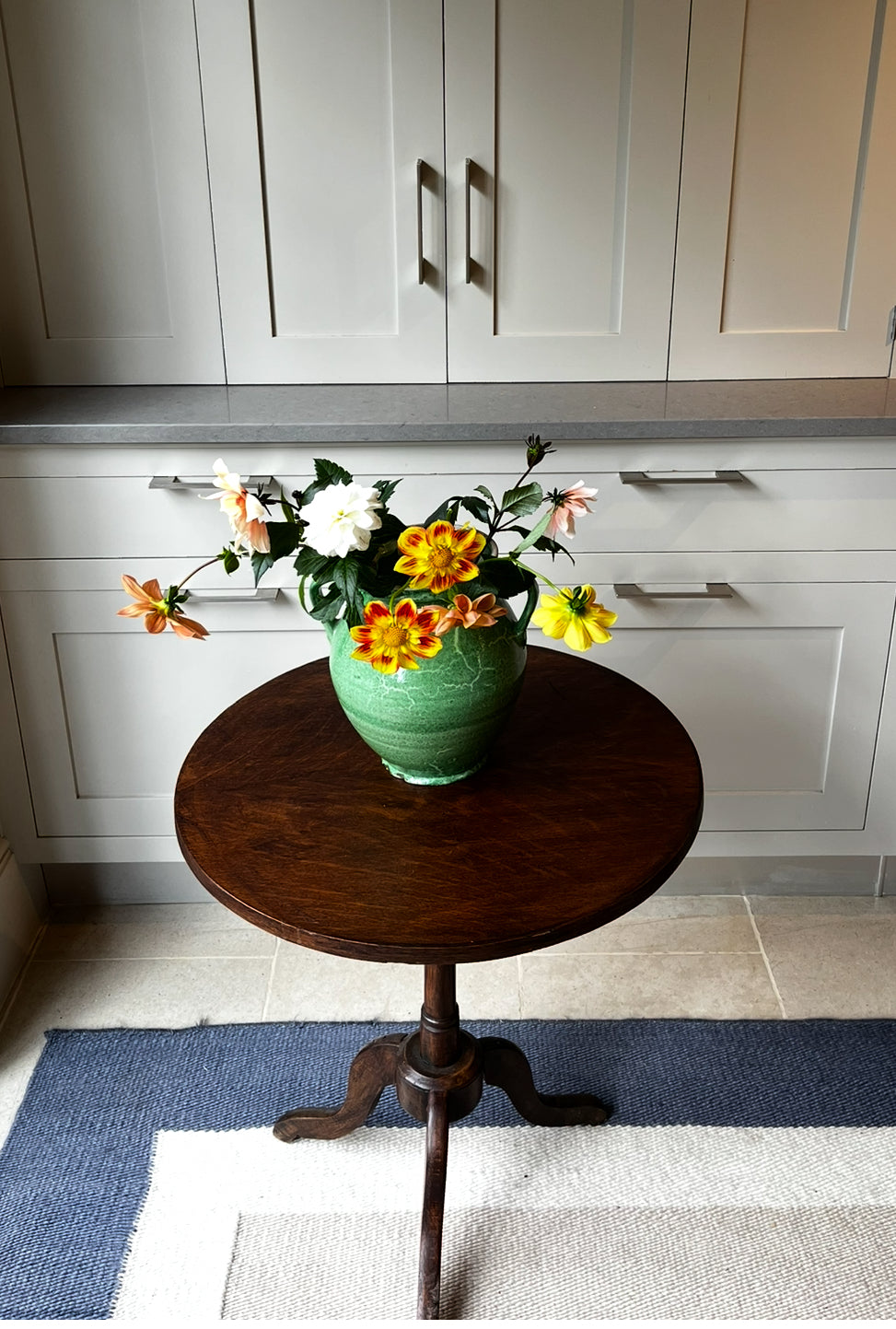 Small Oak Tripod Table