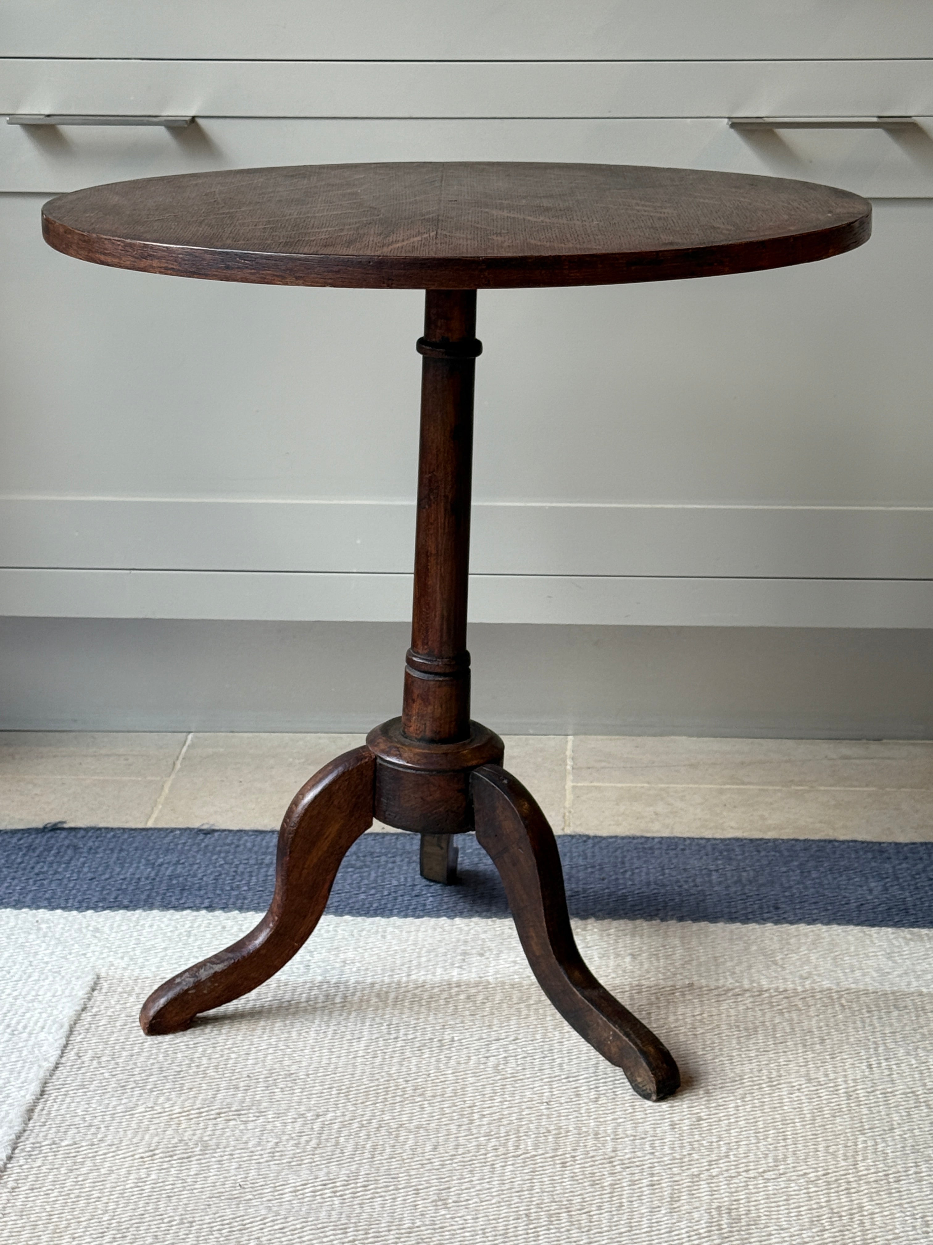 Small Oak Tripod Table