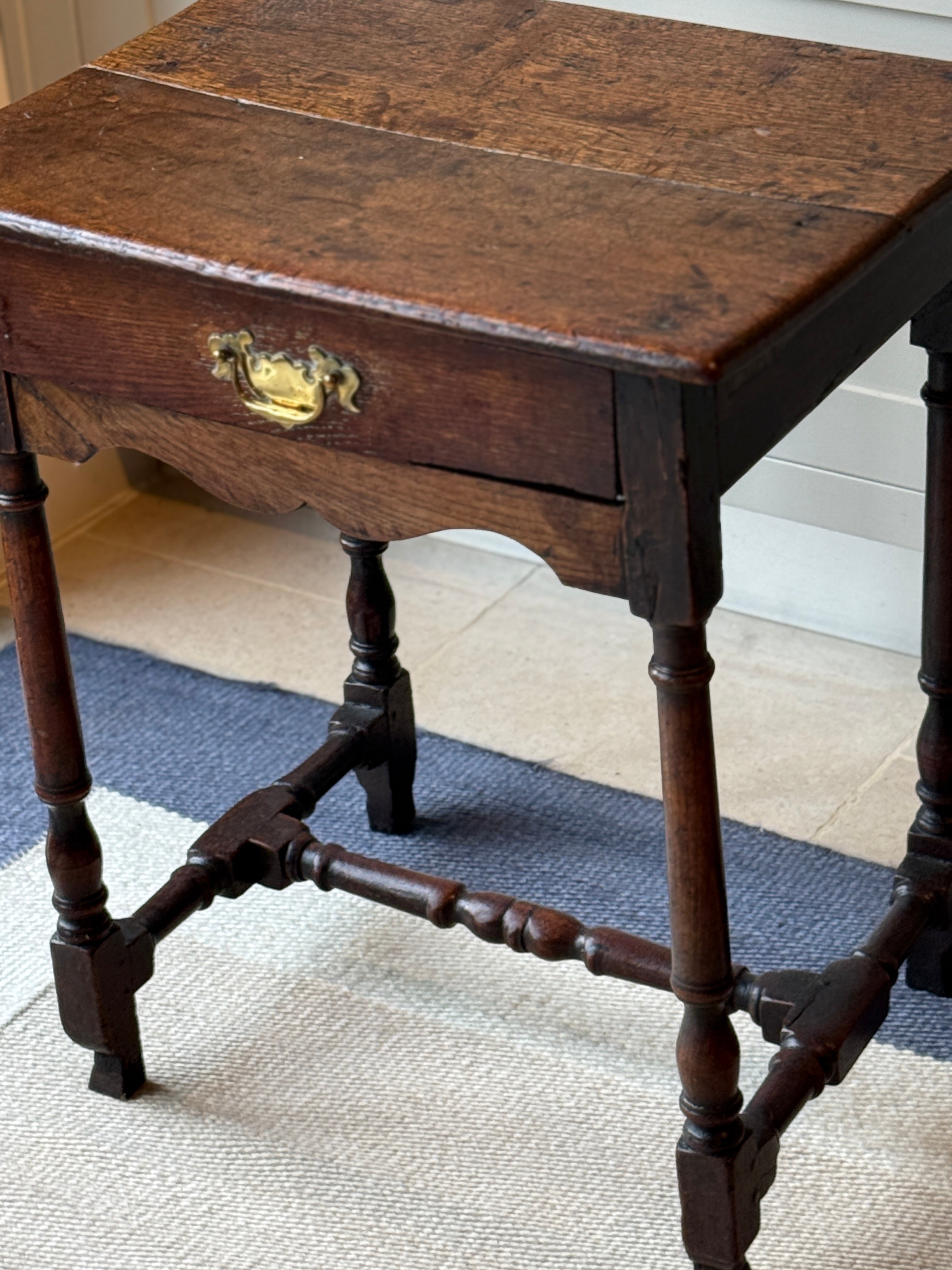 Small English Oak Side Table