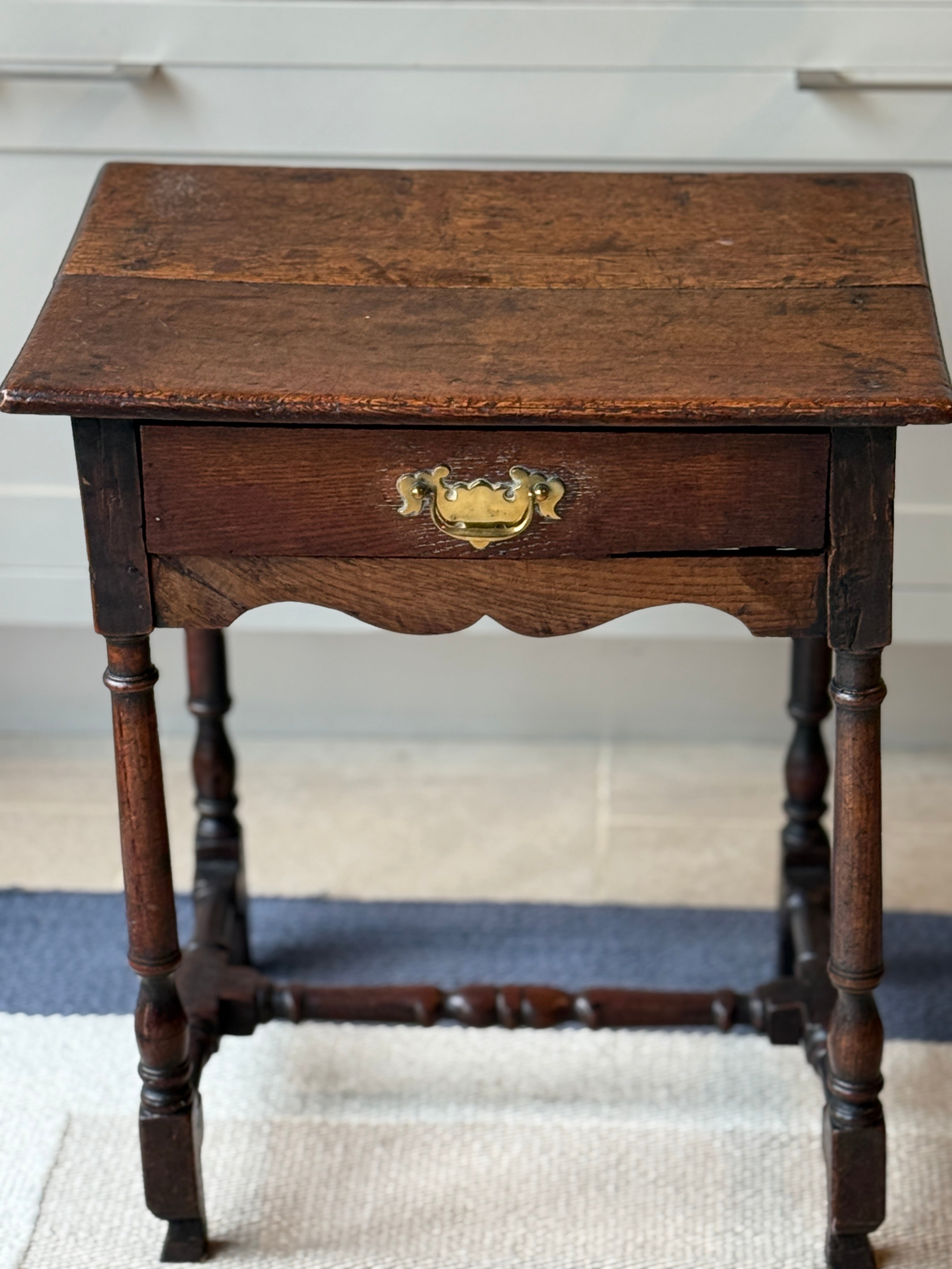 Small English Oak Side Table