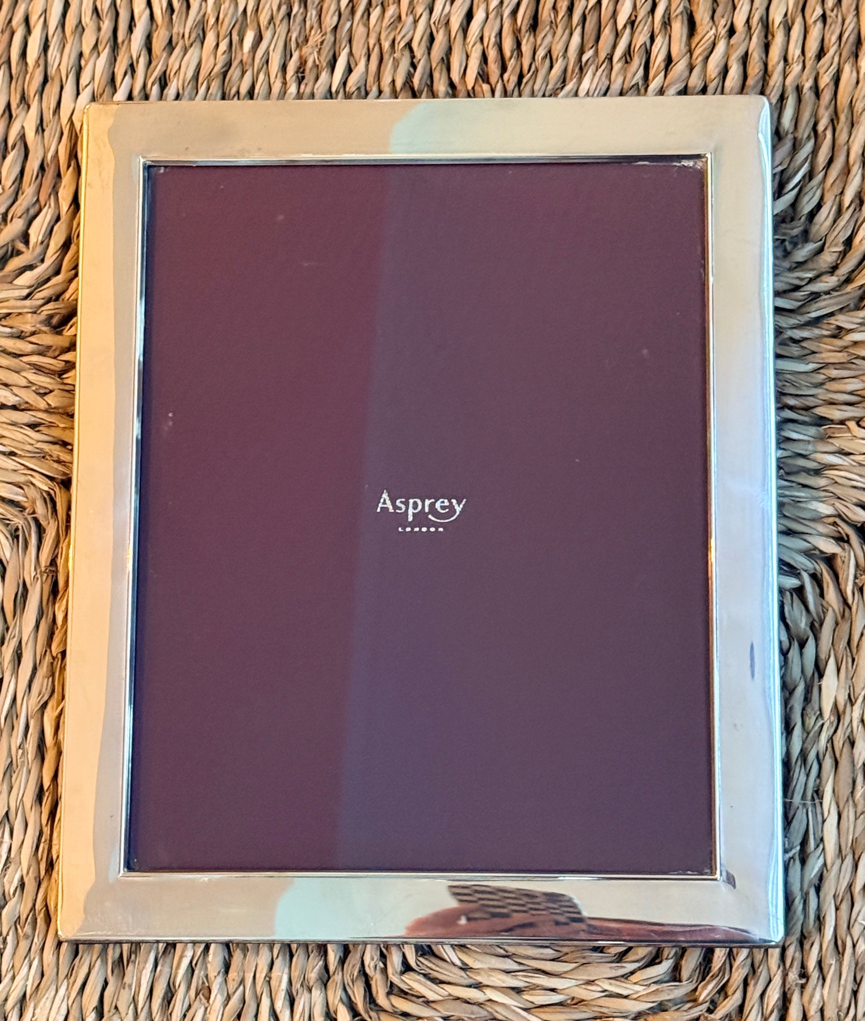 Large Vintage Asprey Silver Picture Frame (30cm by 25cm)