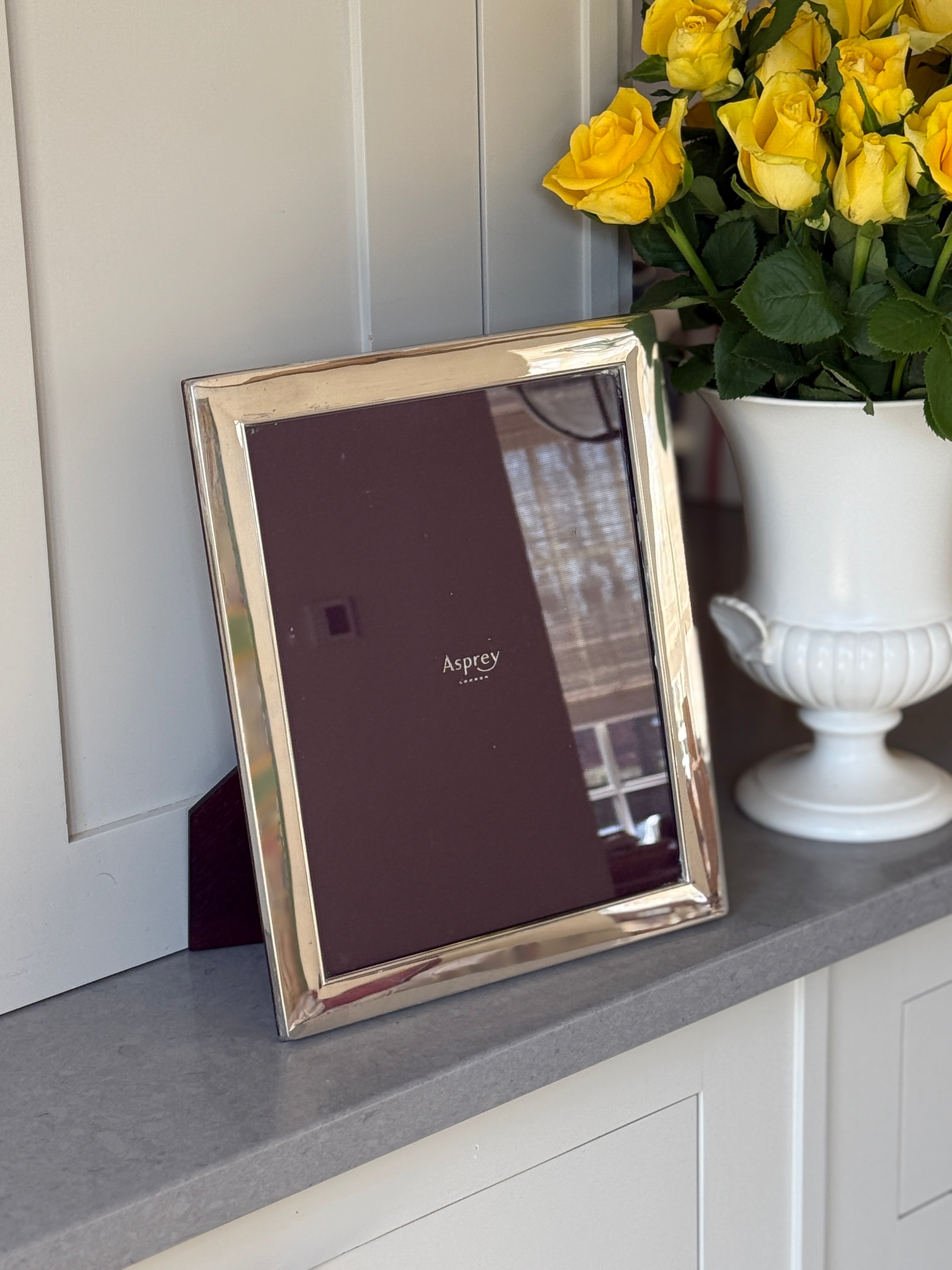 Large Vintage Asprey Silver Picture Frame (30cm by 25cm)