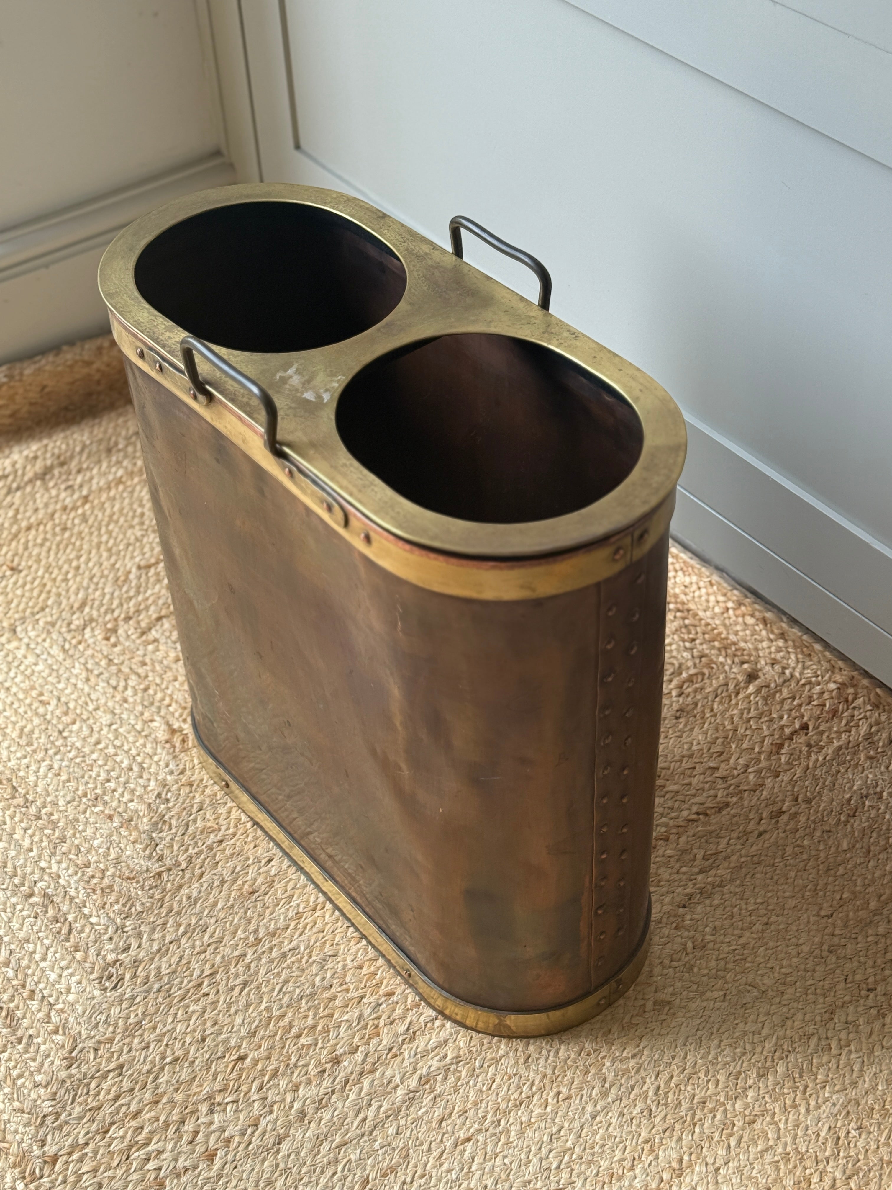 Belgium Copper and Brass Stick Stand