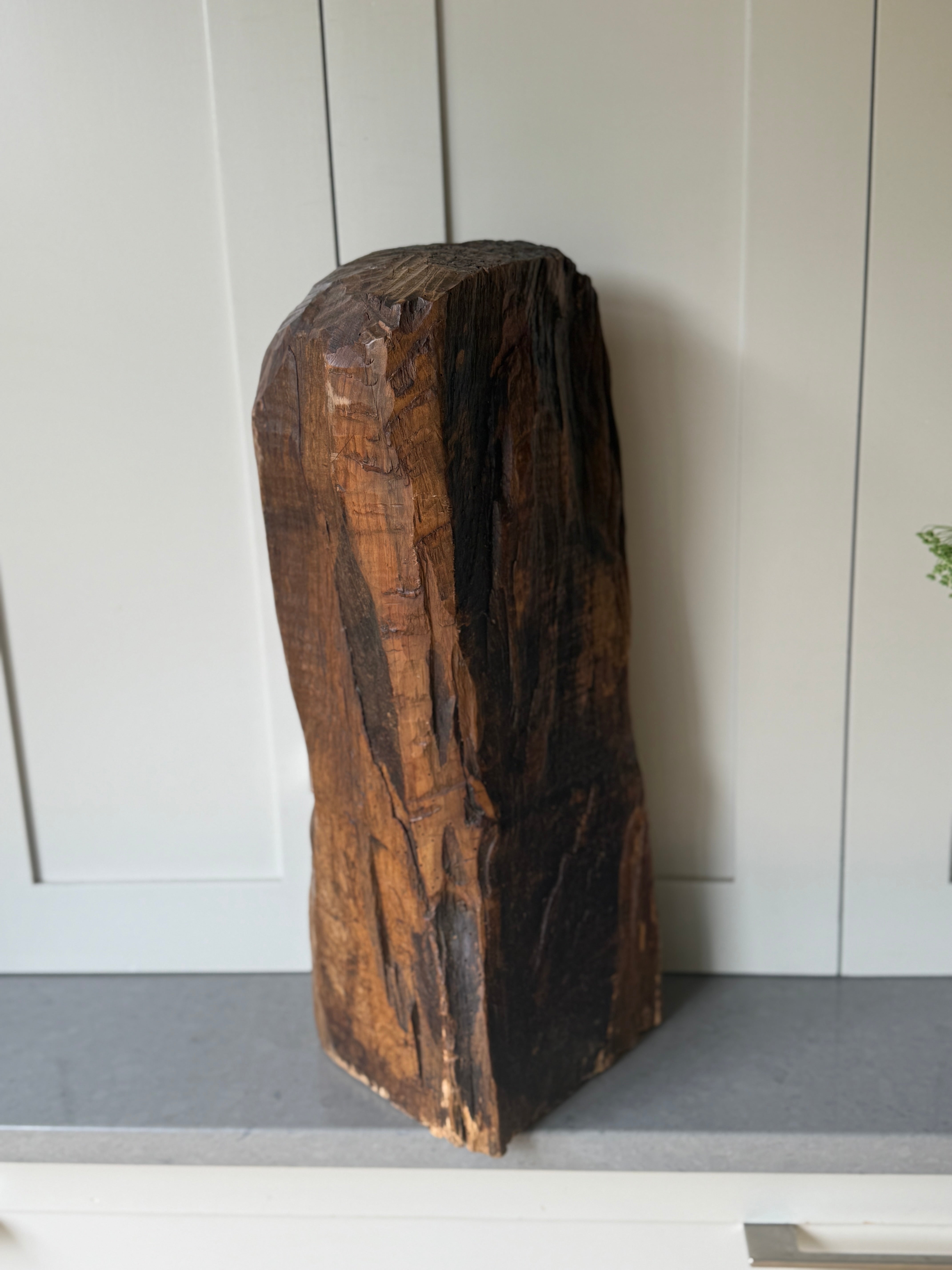 Antique Norseman Wood Carving