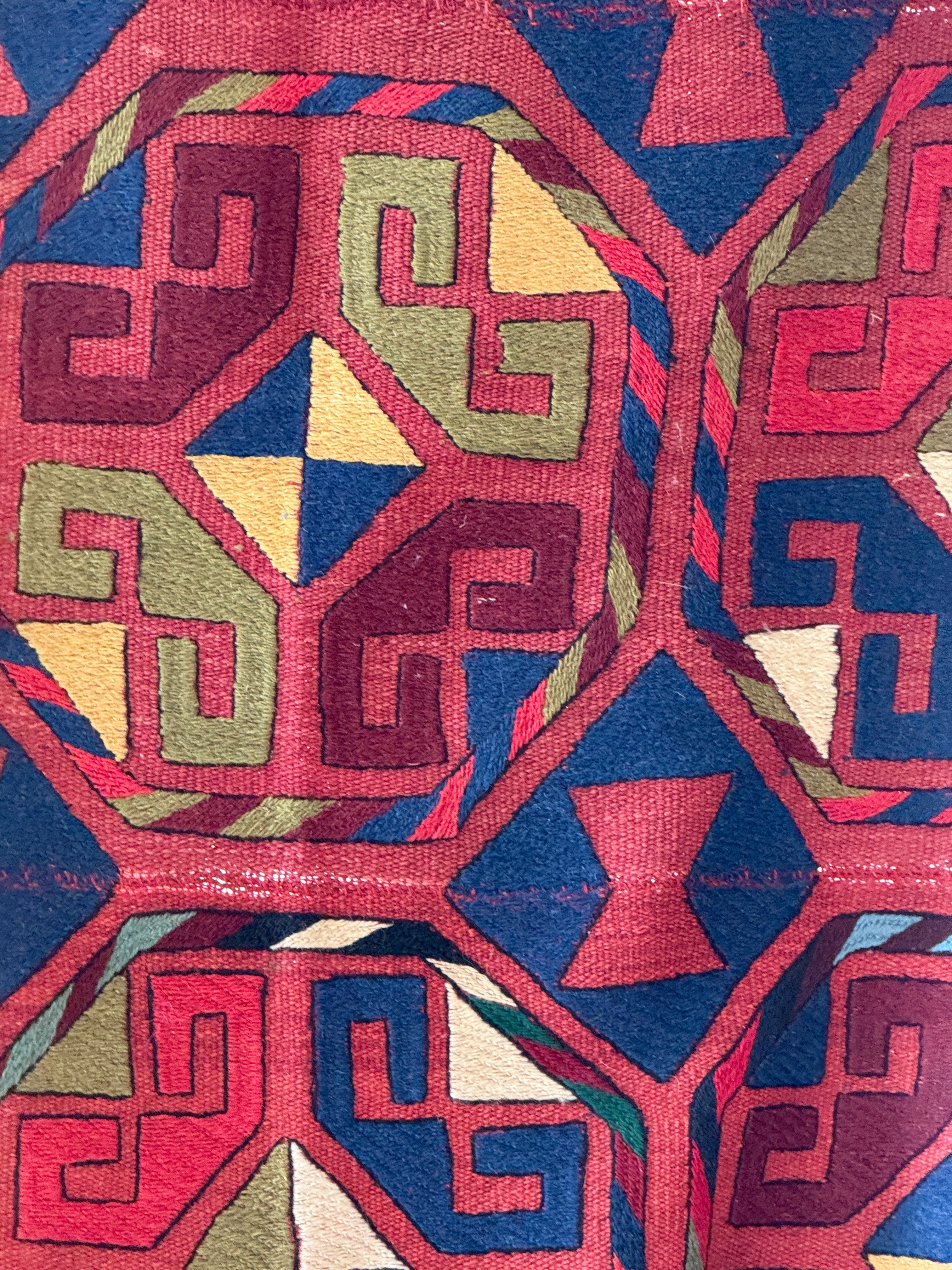 Vintage Uzbek Flatweave Rug