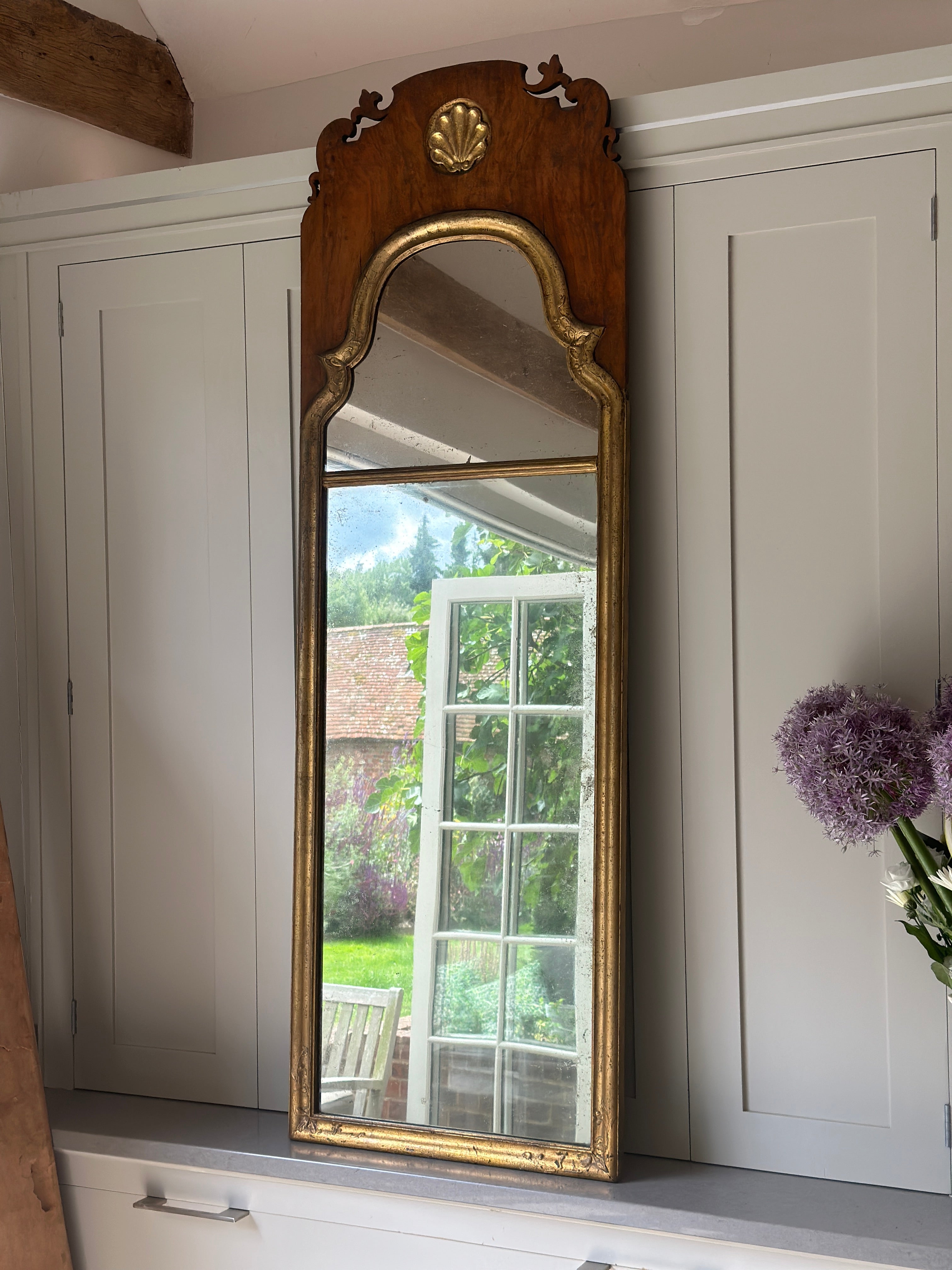 Large Stunning Fretwork Mirror dated 1684