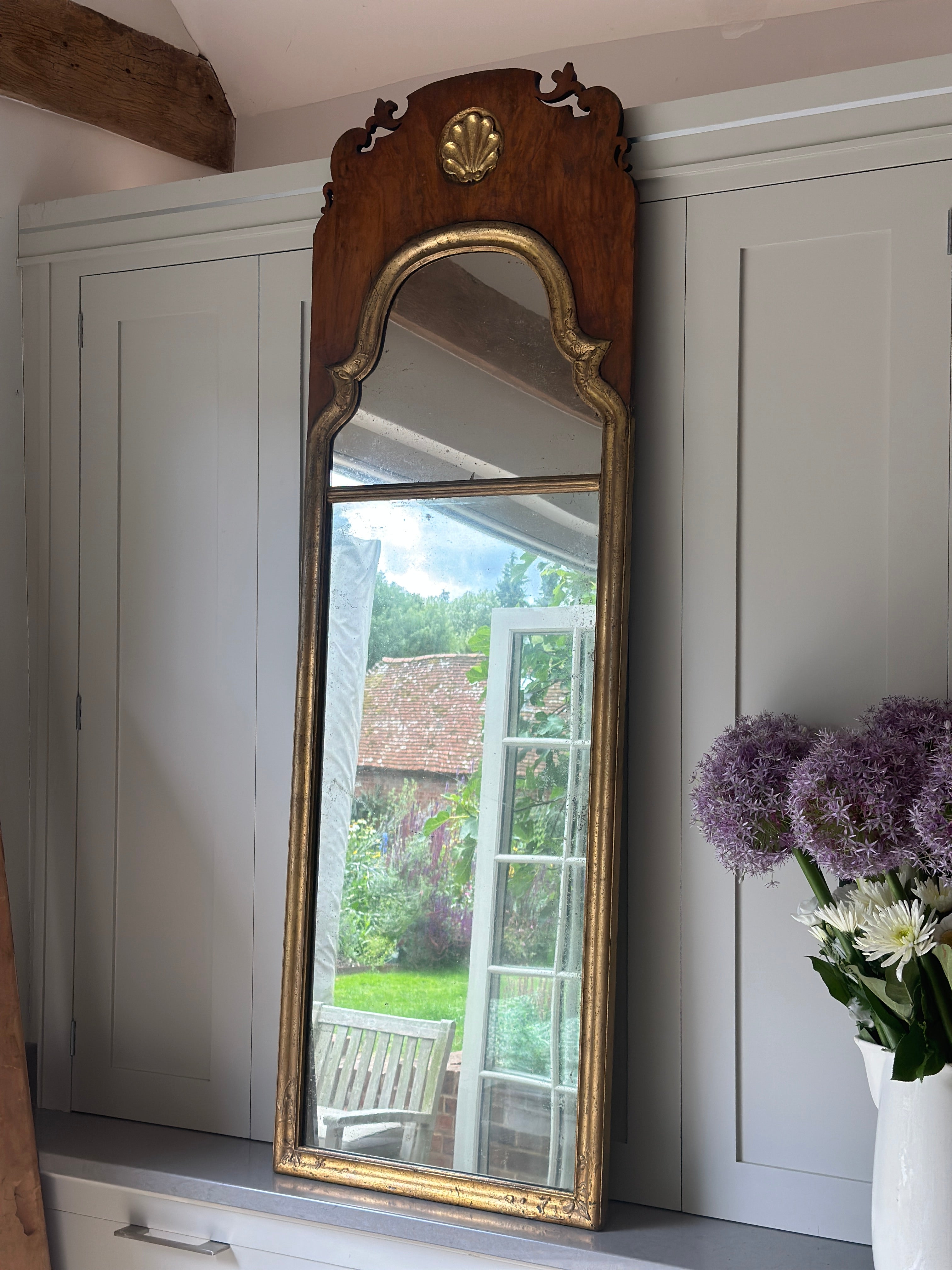 Large Stunning Fretwork Mirror dated 1684