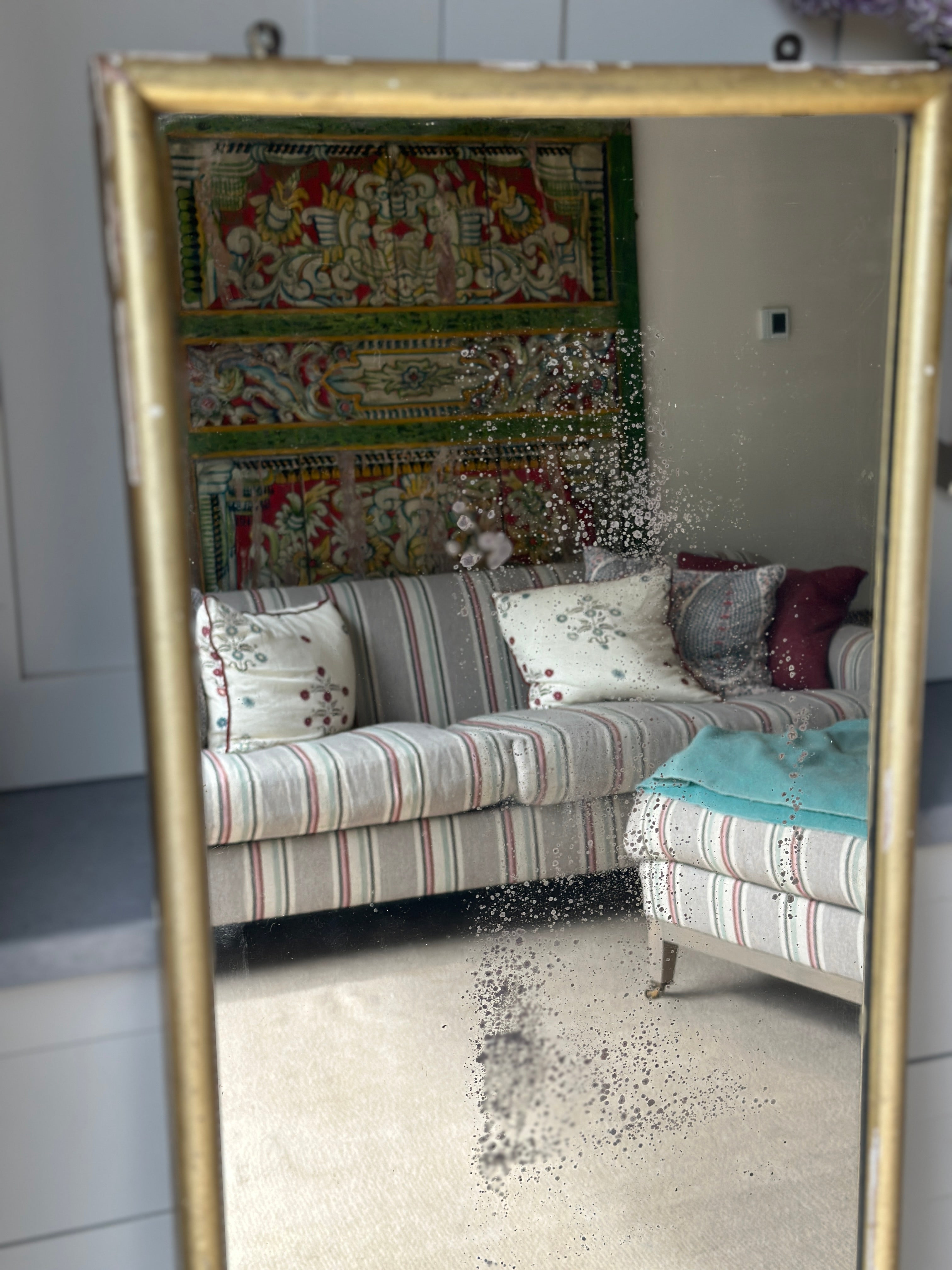 Large Gilt Draper's Mirror