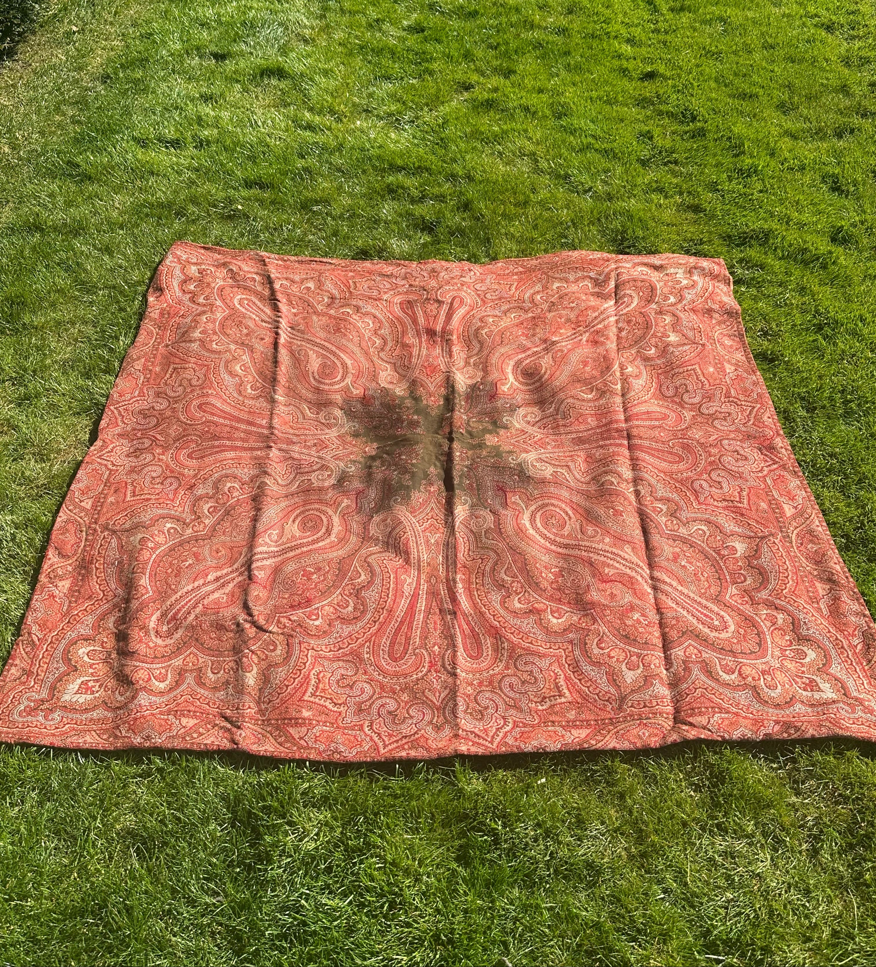 Antique Paisley Shawl Textile