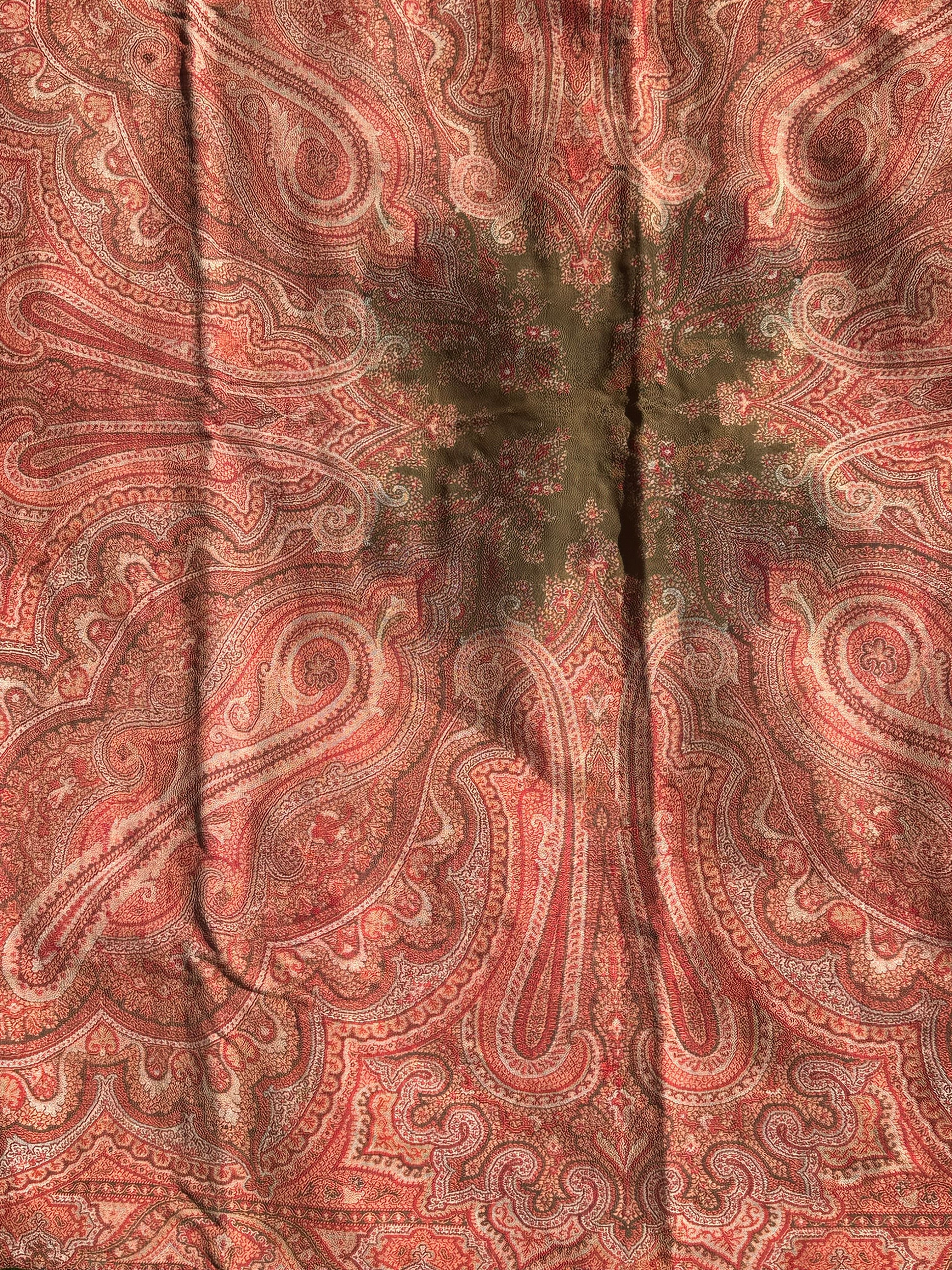 Antique Paisley Shawl Textile