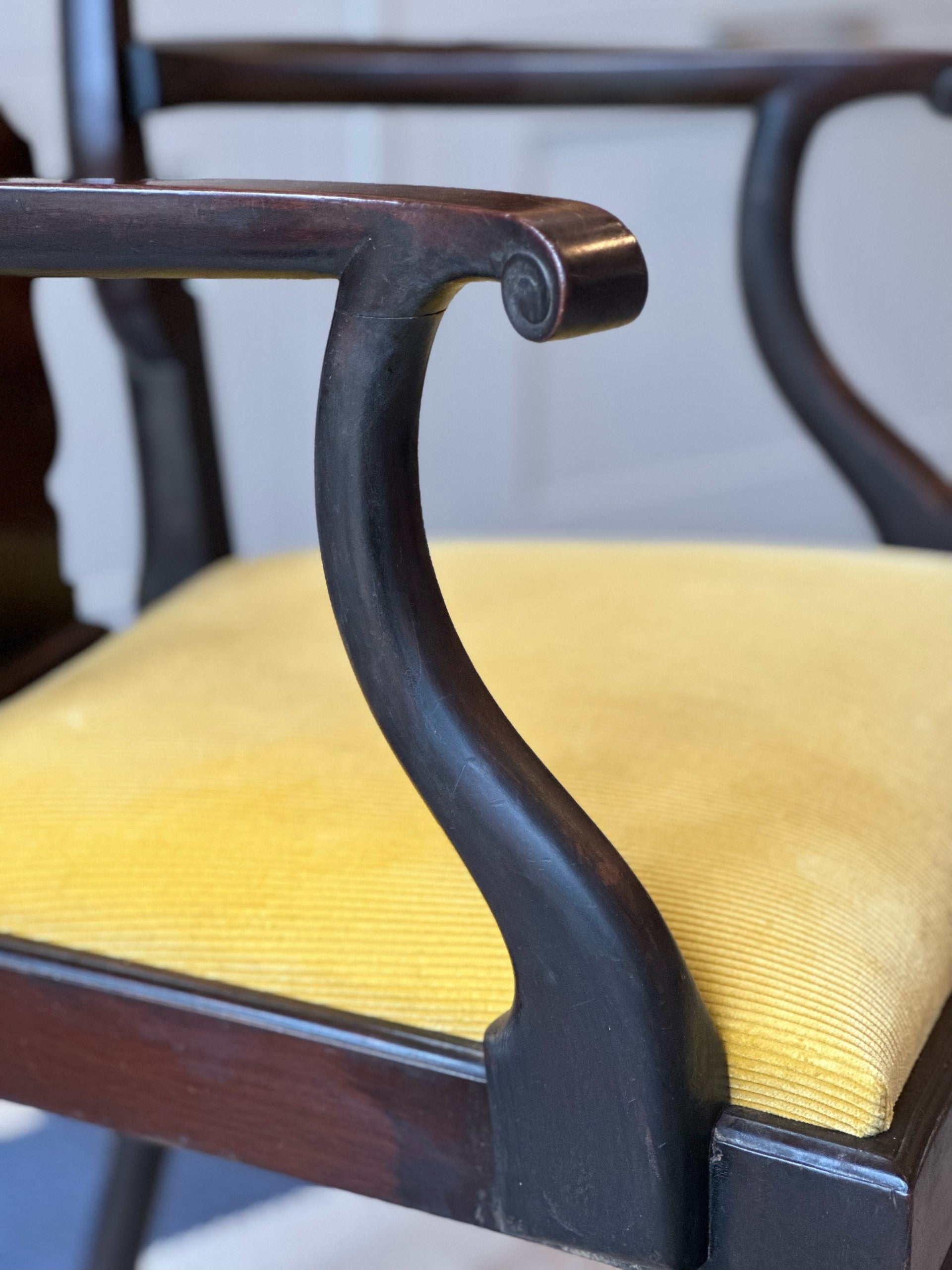 Super Set of 8 Queen Anne Walnut Dining Chairs