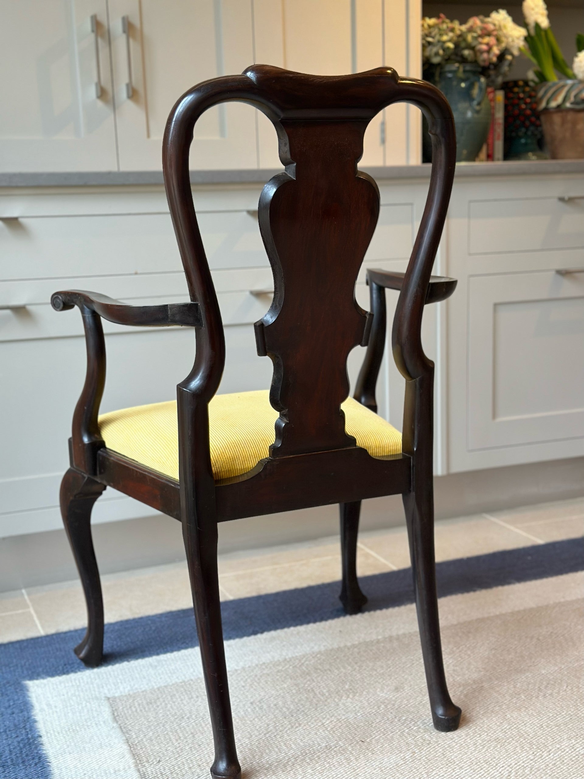 Super Set of 8 Queen Anne Walnut Dining Chairs