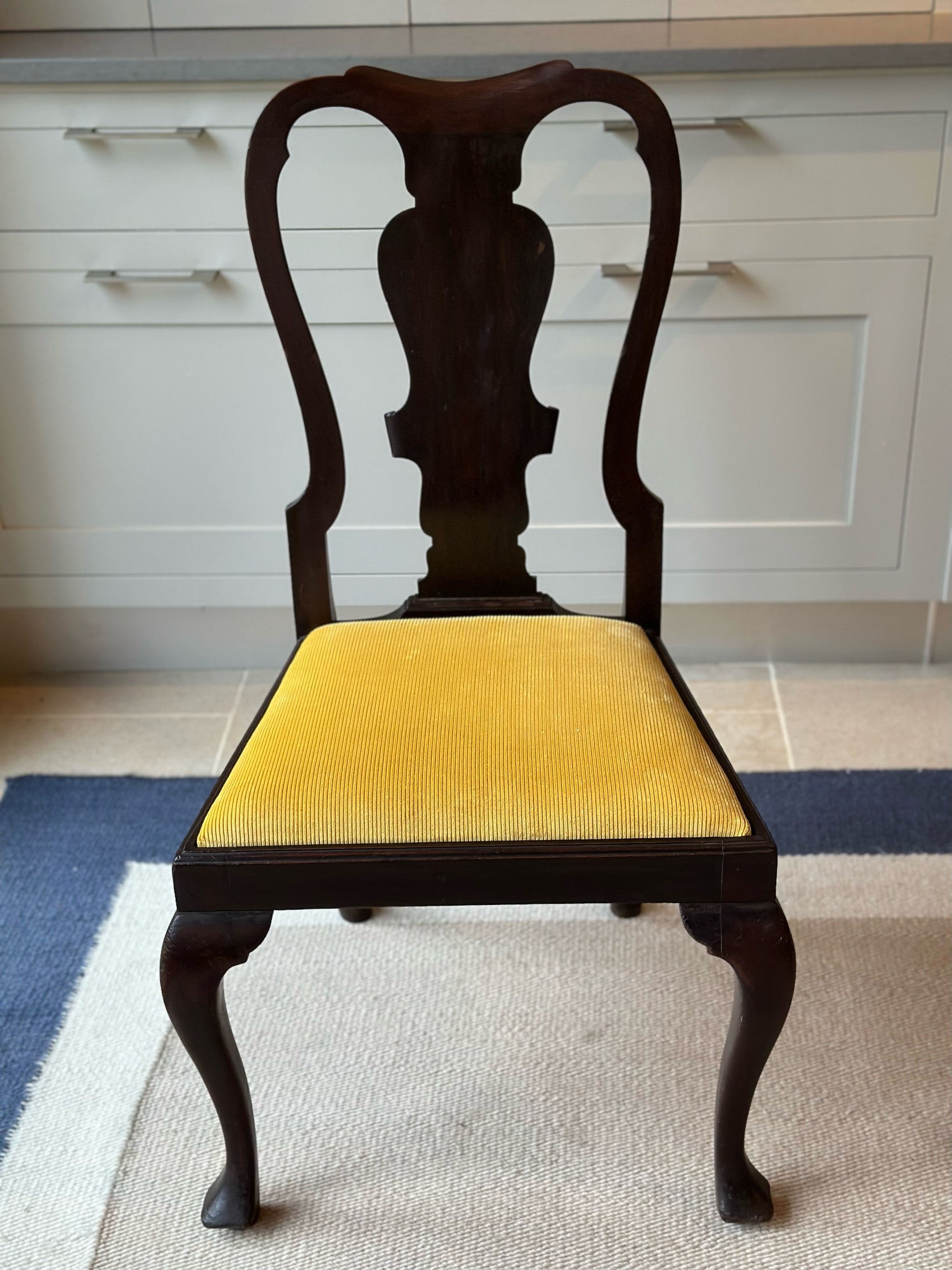 Super Set of 8 Queen Anne Walnut Dining Chairs