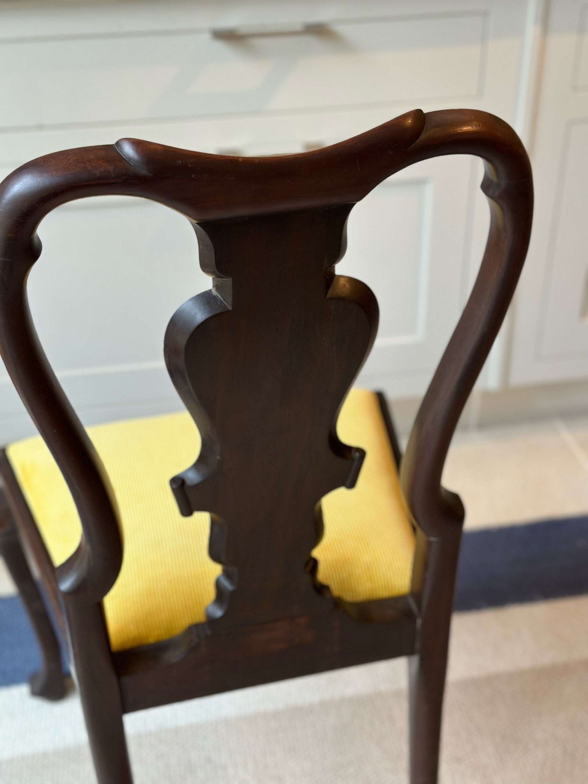 Super Set of 8 Queen Anne Walnut Dining Chairs