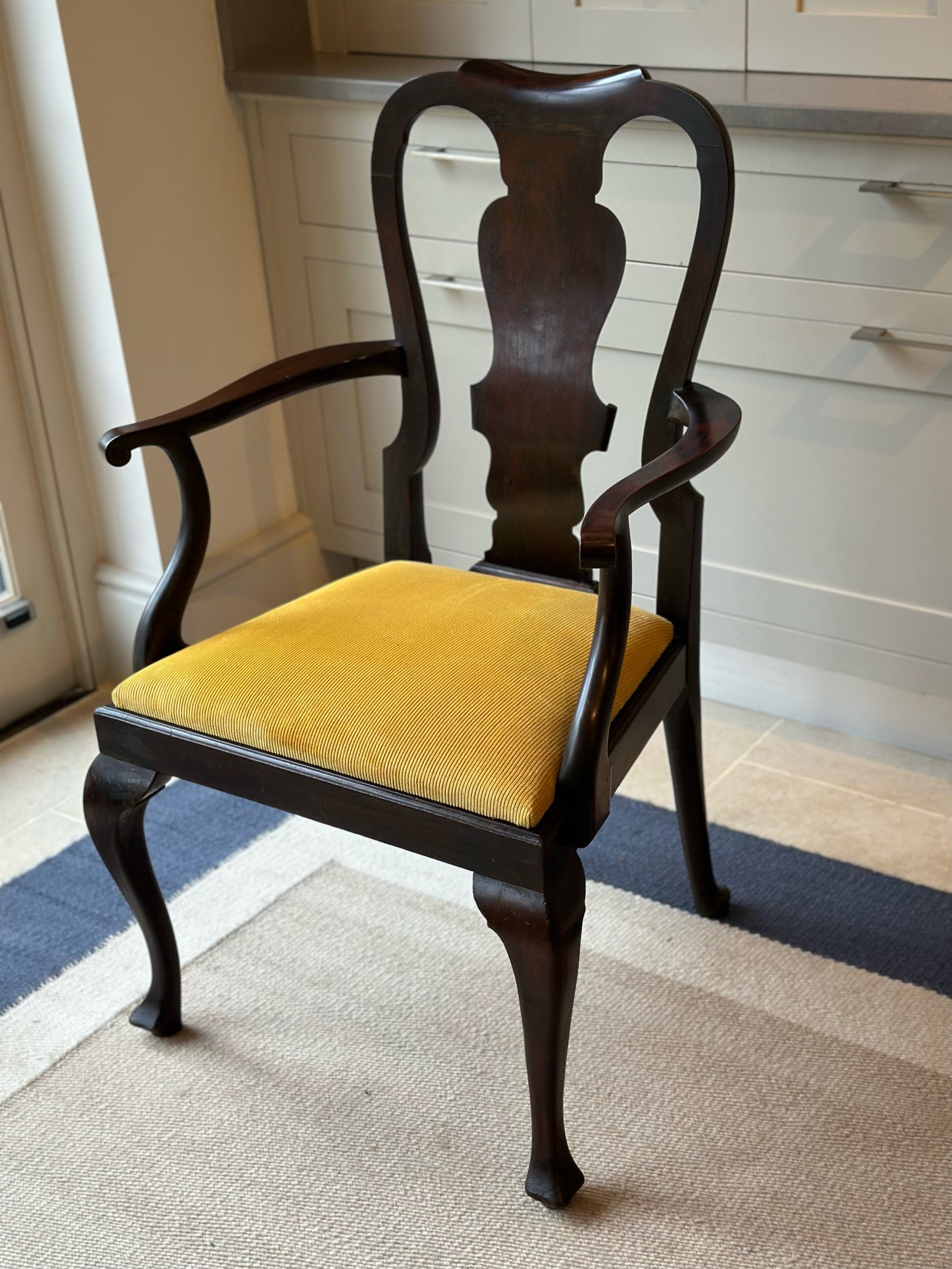 Super Set of 8 Queen Anne Walnut Dining Chairs