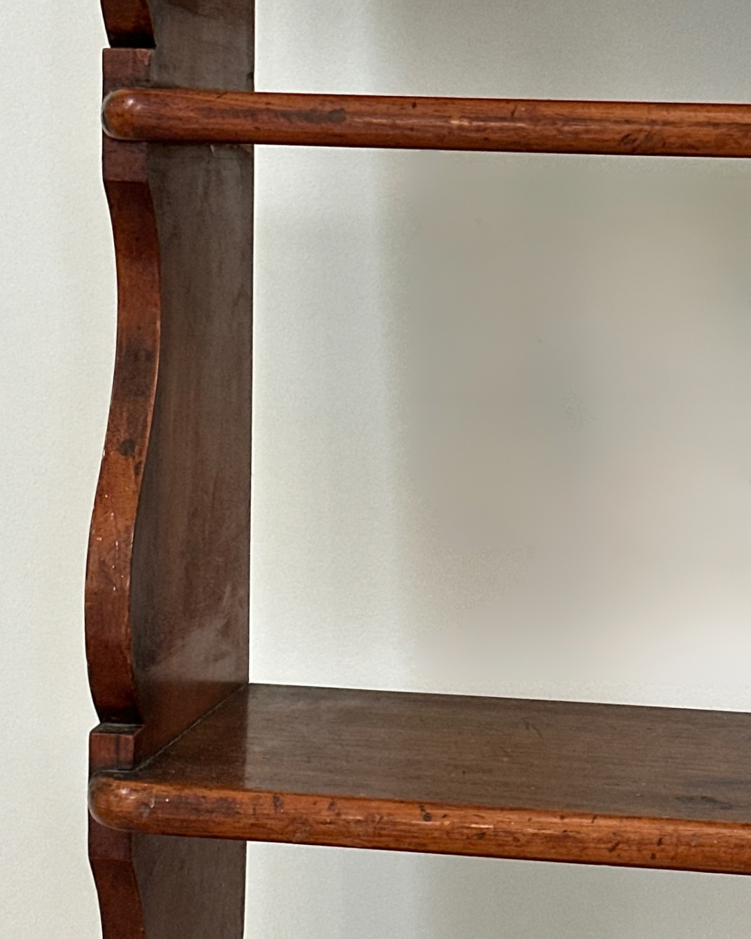 Mahogany Waterfall Wall Shelf