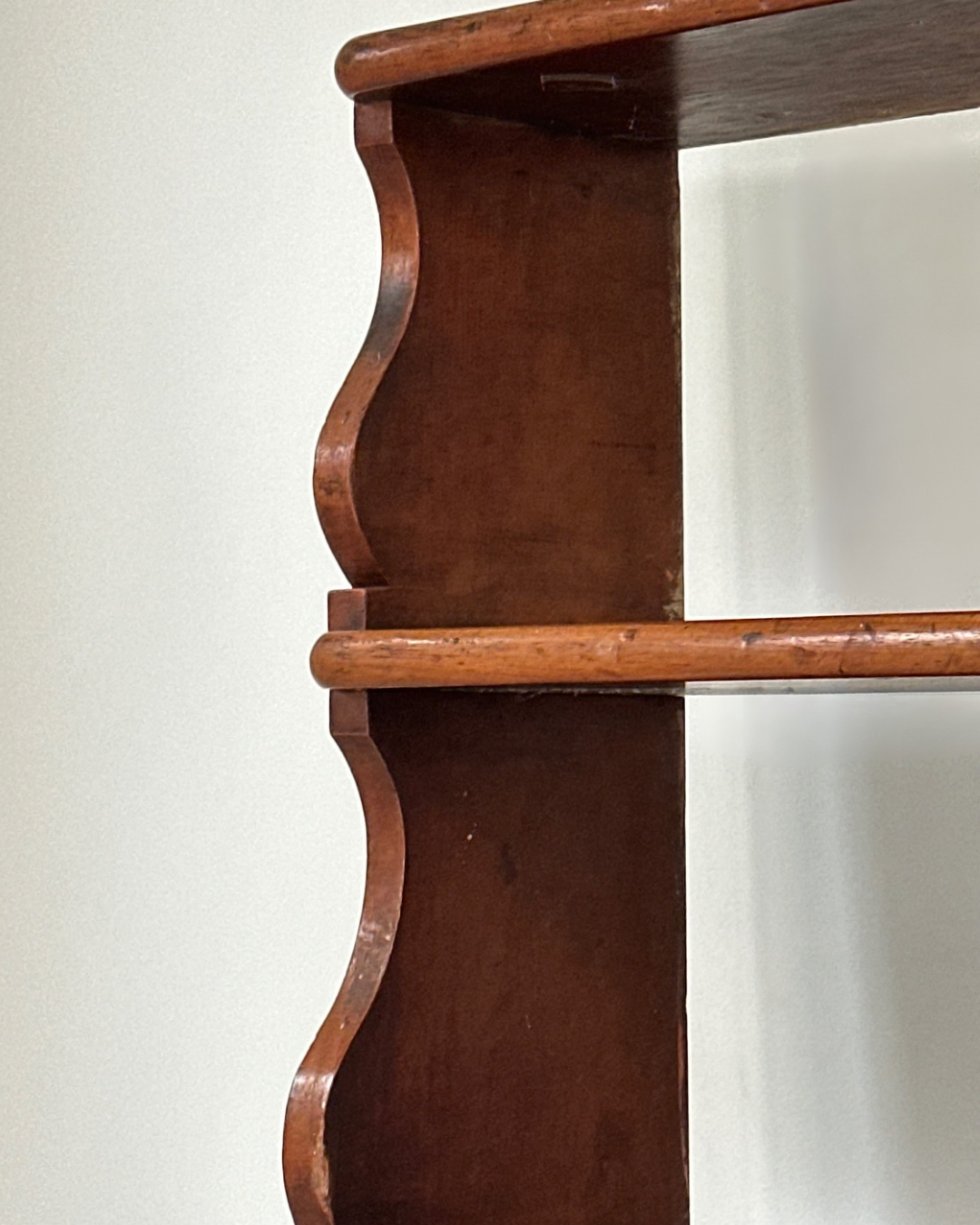 Mahogany Waterfall Wall Shelf