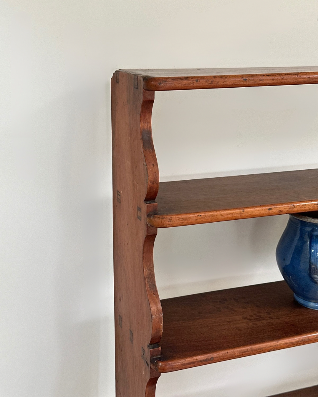 Mahogany Waterfall Wall Shelf