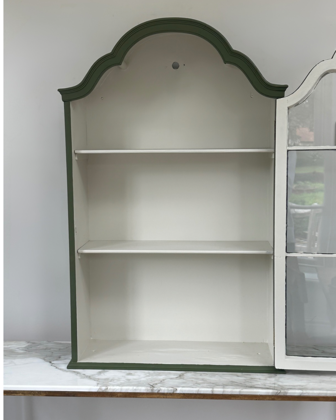 Small Astral Glazed Painted Wall Cabinet