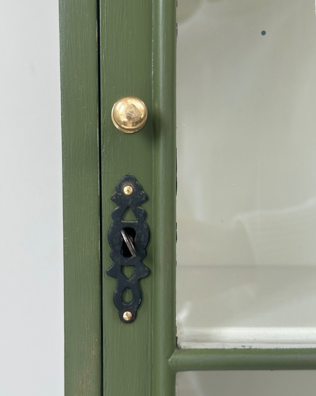 Small Astral Glazed Painted Wall Cabinet