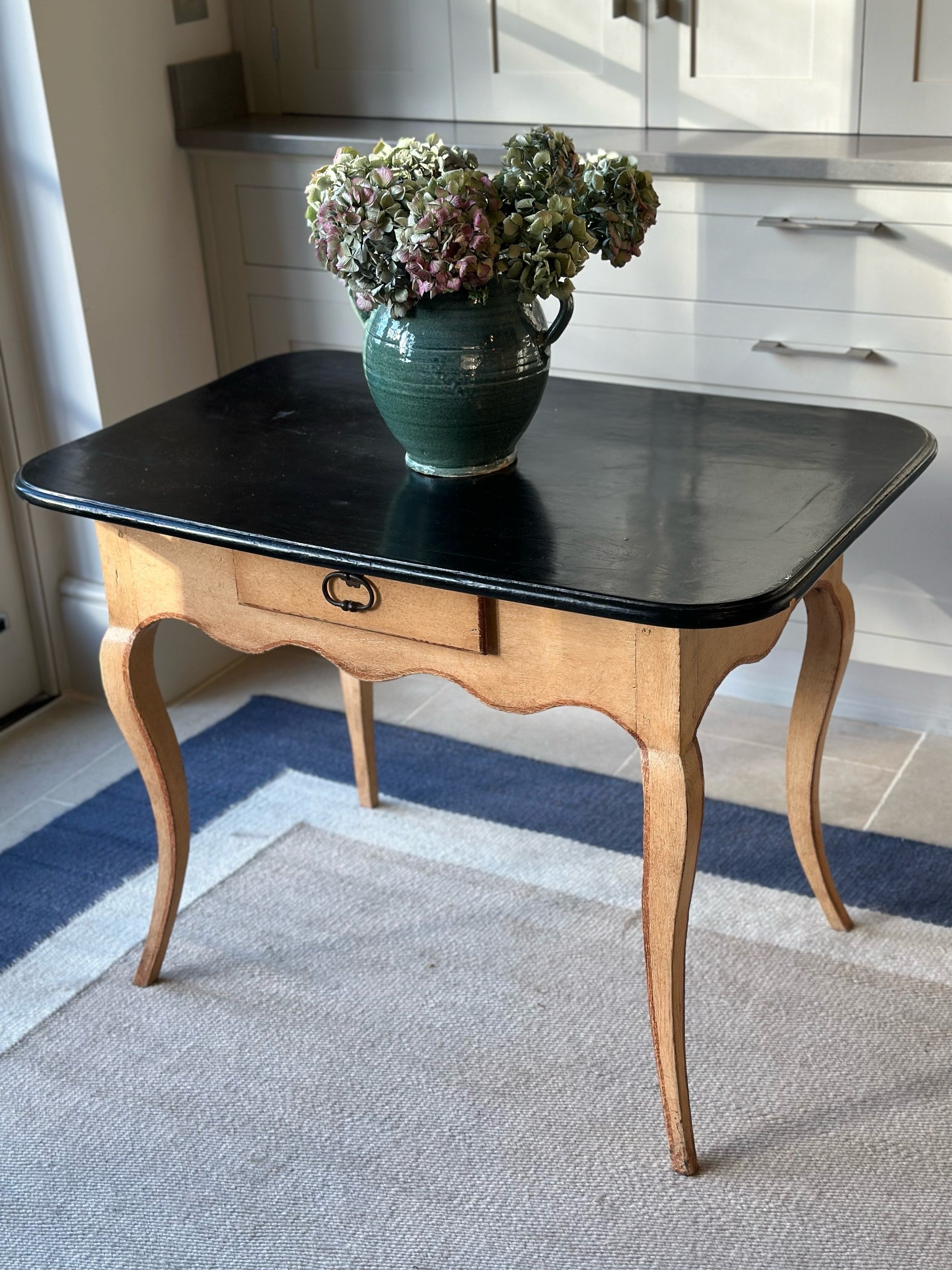 Side Table with Scallop Apron and Cabriole legs
