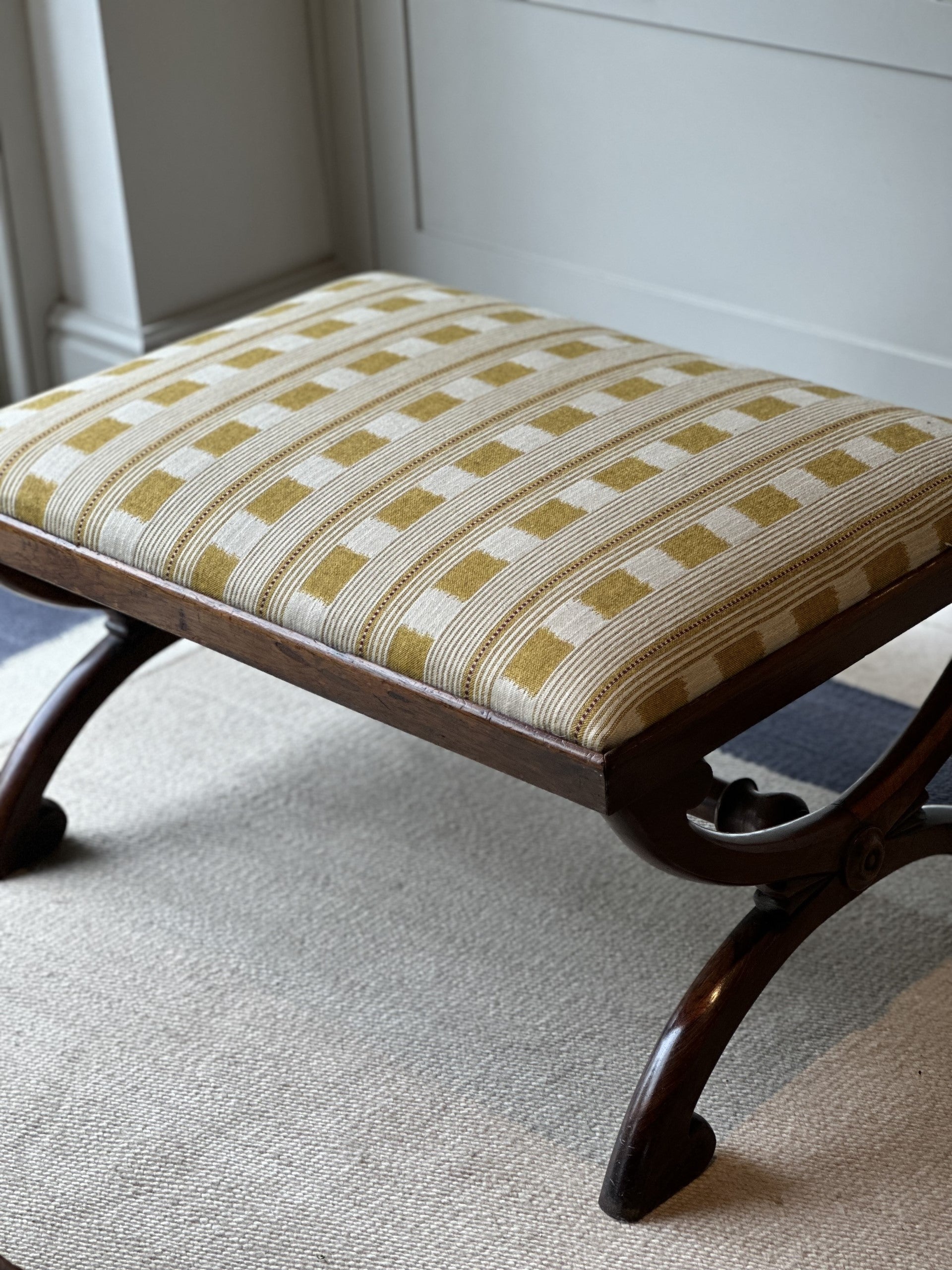 Large X Frame Footstool/Ottoman