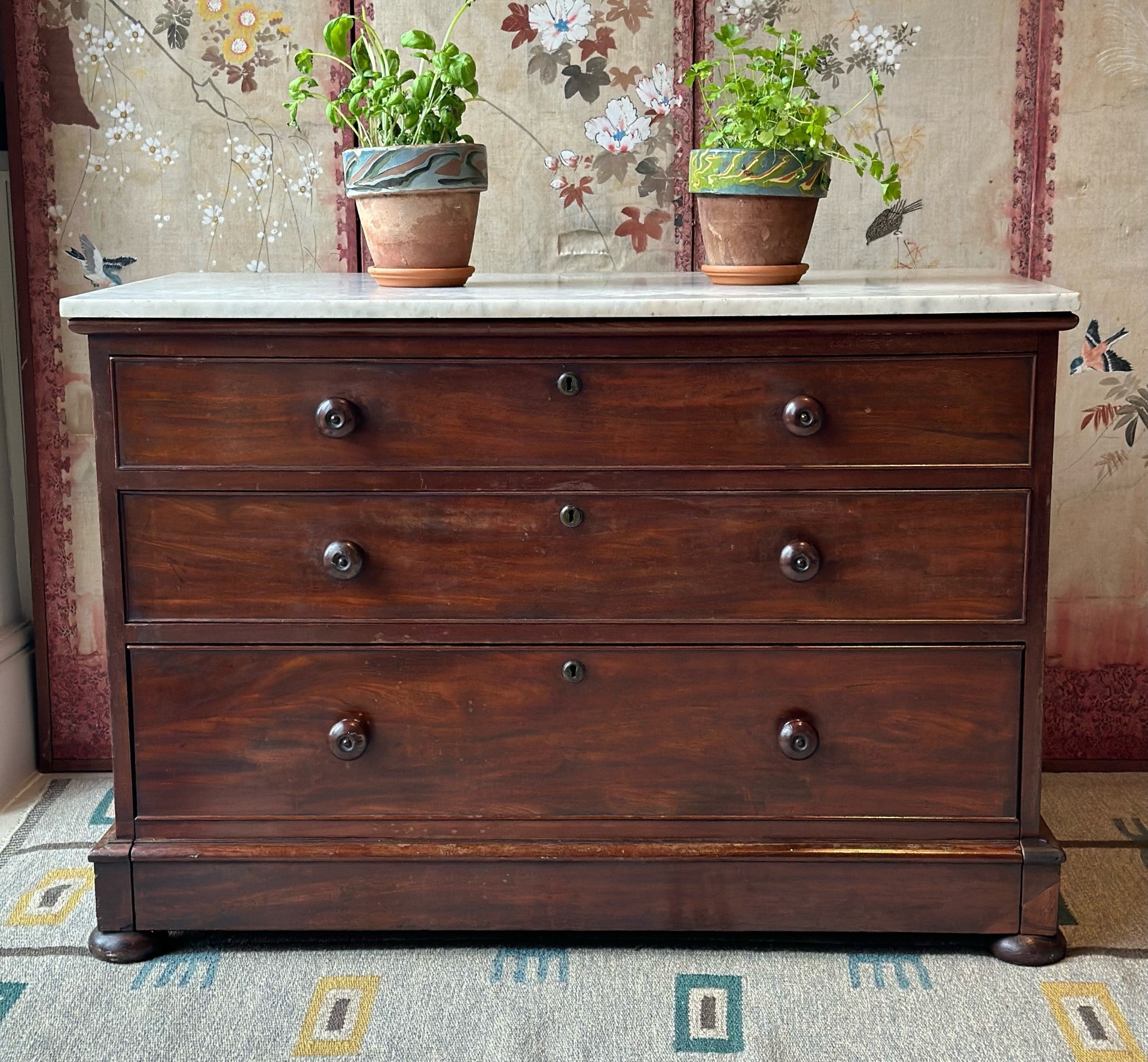 Superb Early 19th Century English Mahogany Washstand