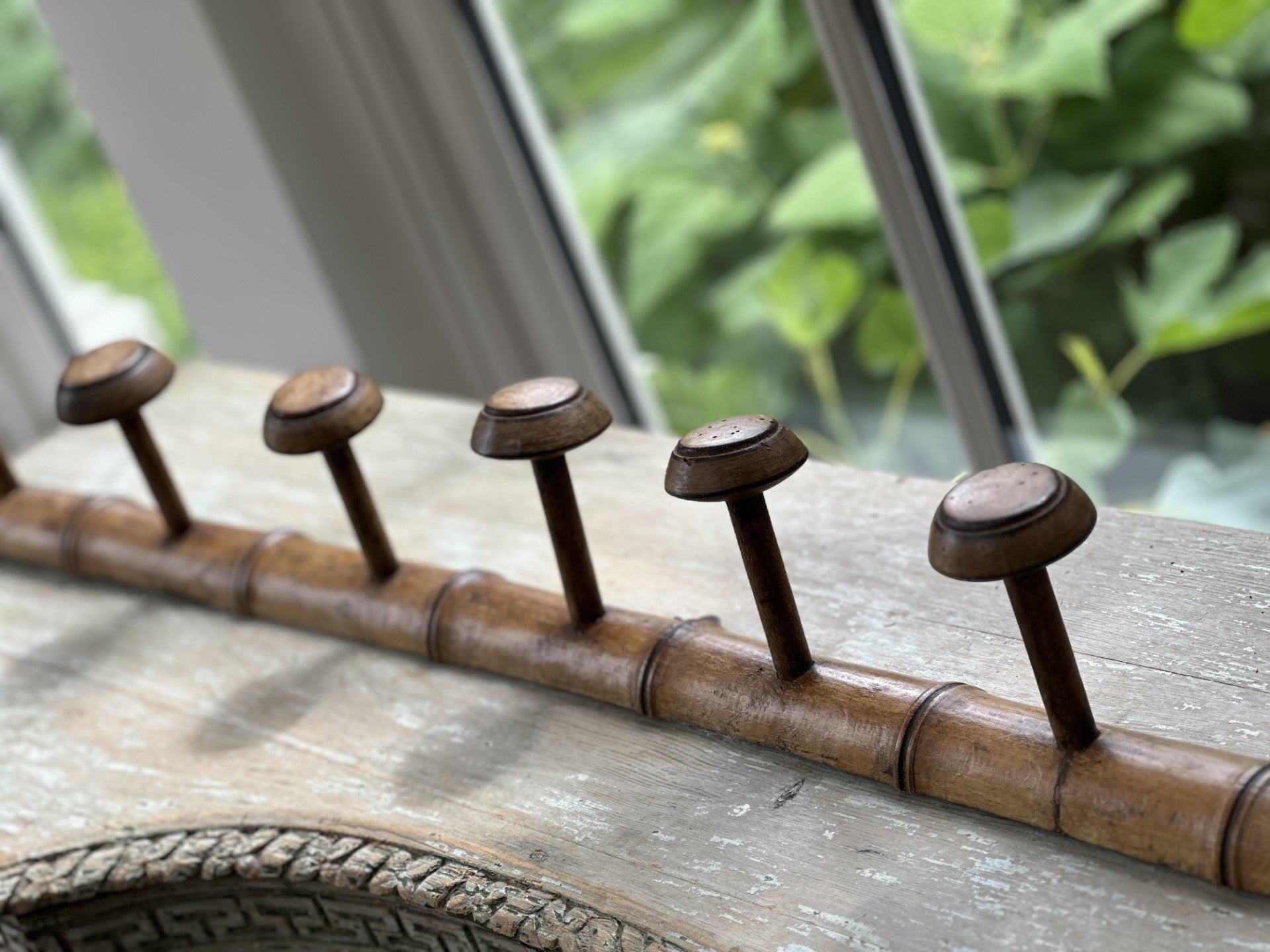 Long Faux Bamboo Coat Hooks