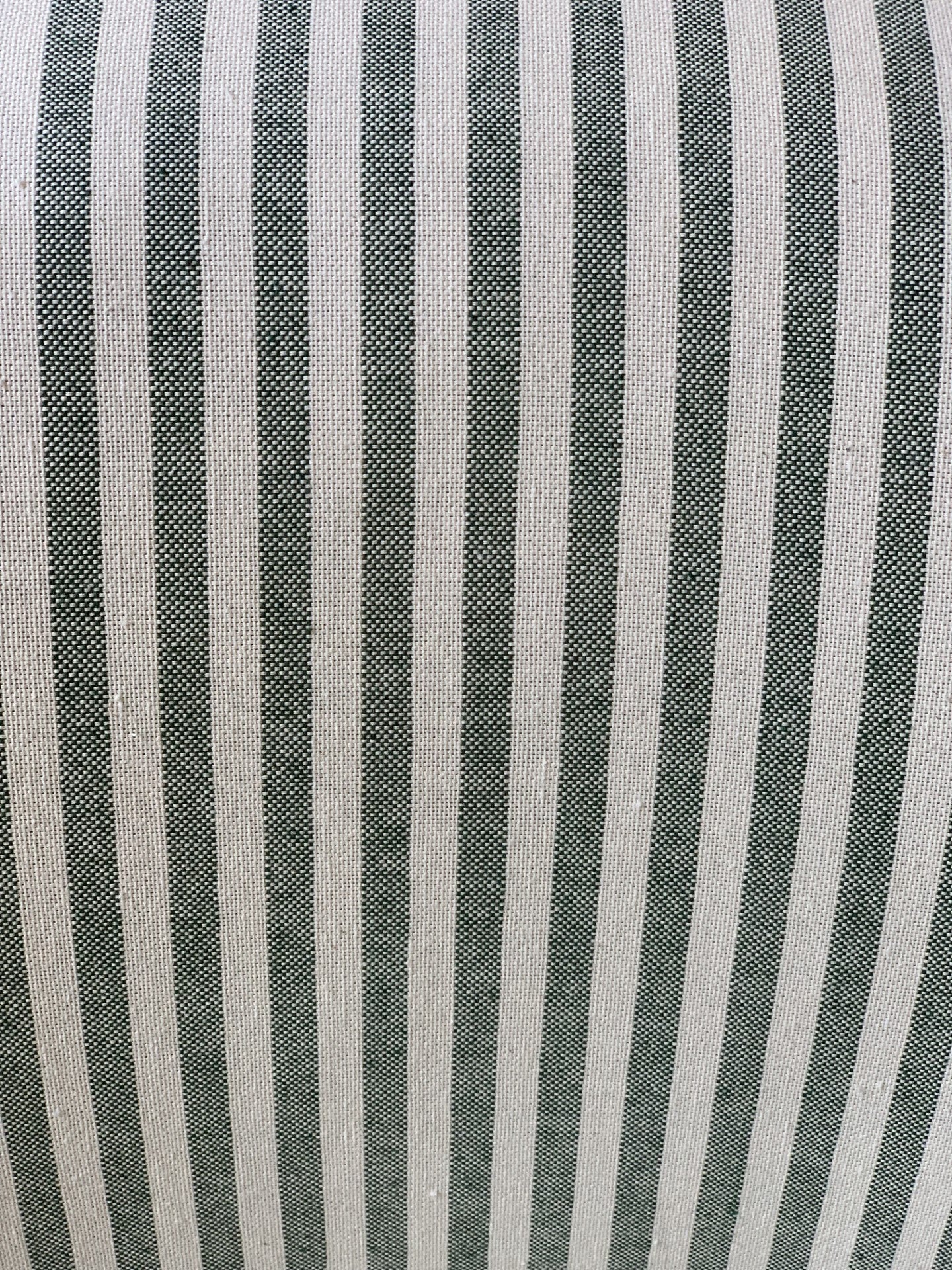 Pair of Crapaud Chairs in Green and White Stripe