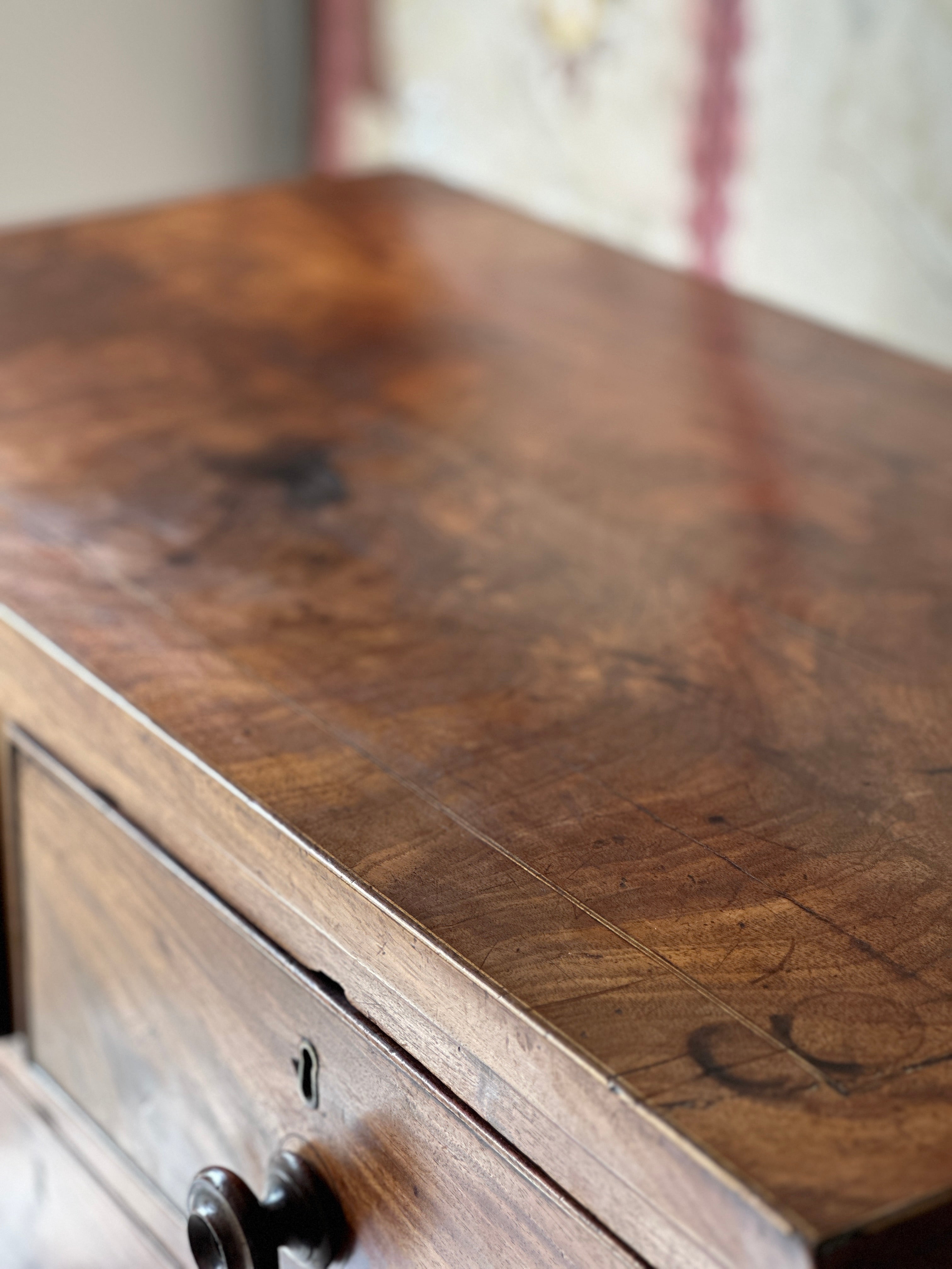 Flame Mahogany Chest of Drawers