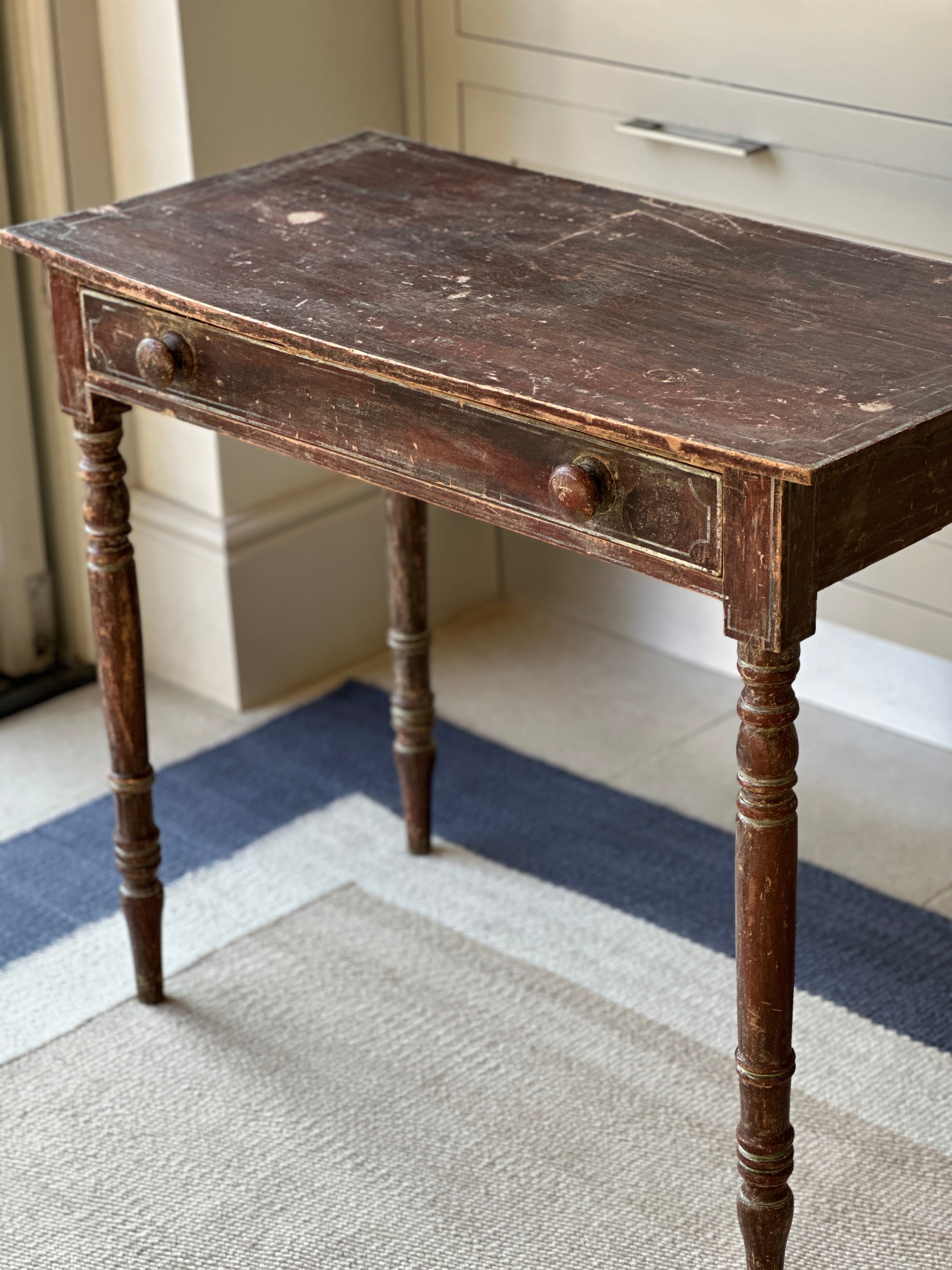 Painted Regency Side Table with single drawer