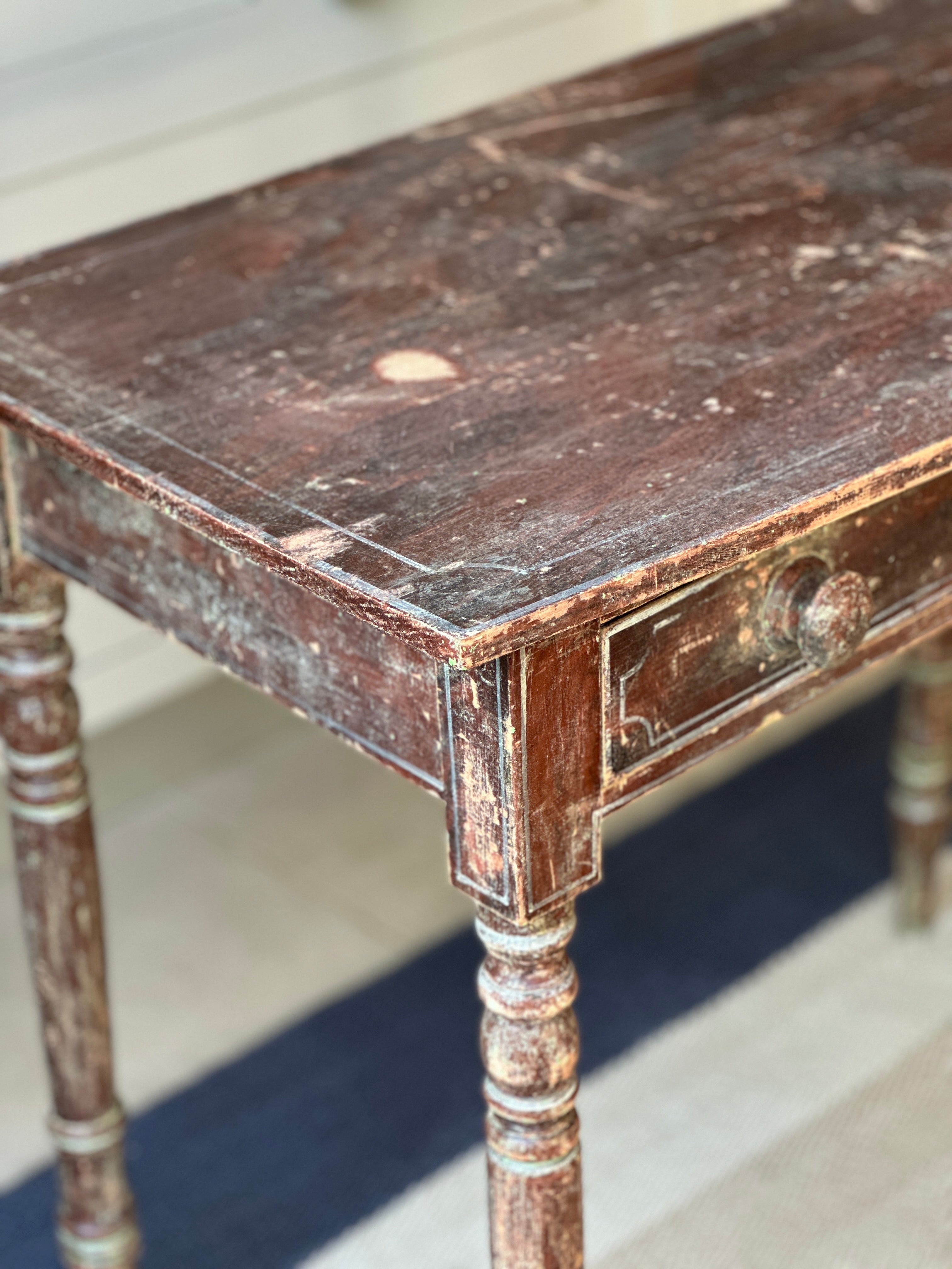 Painted Regency Side Table with single drawer