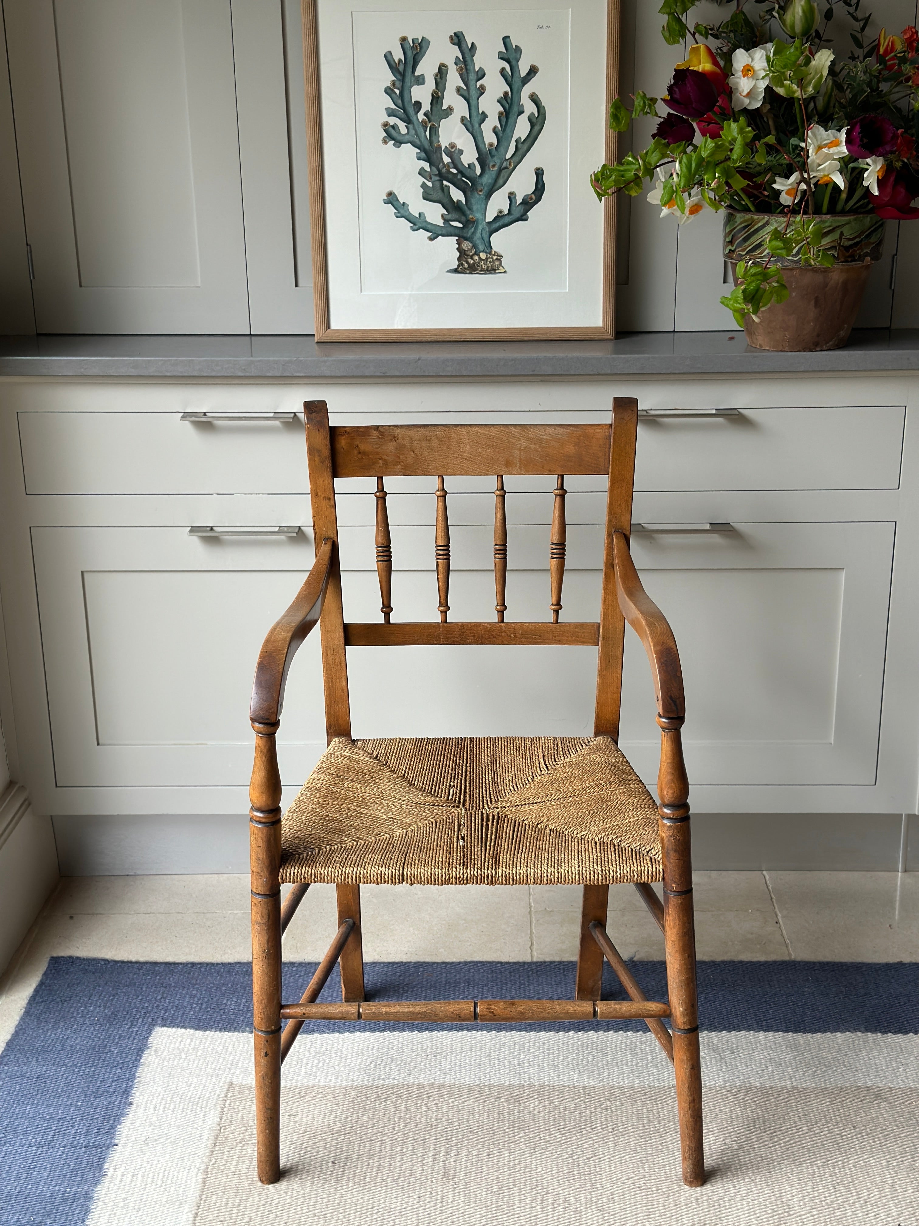 Charming Fruitwood Armchair