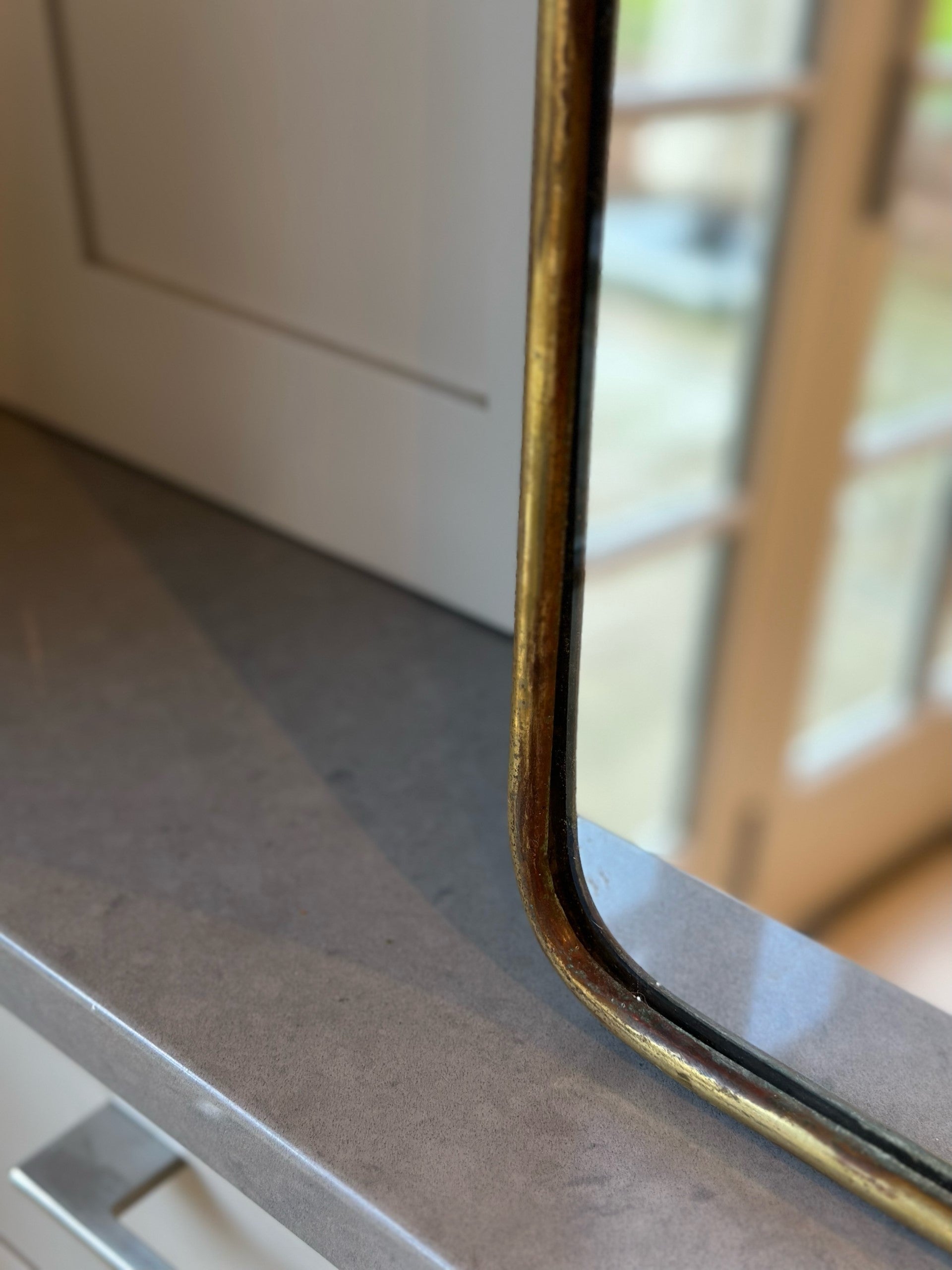 Large Italian Shield Mirror