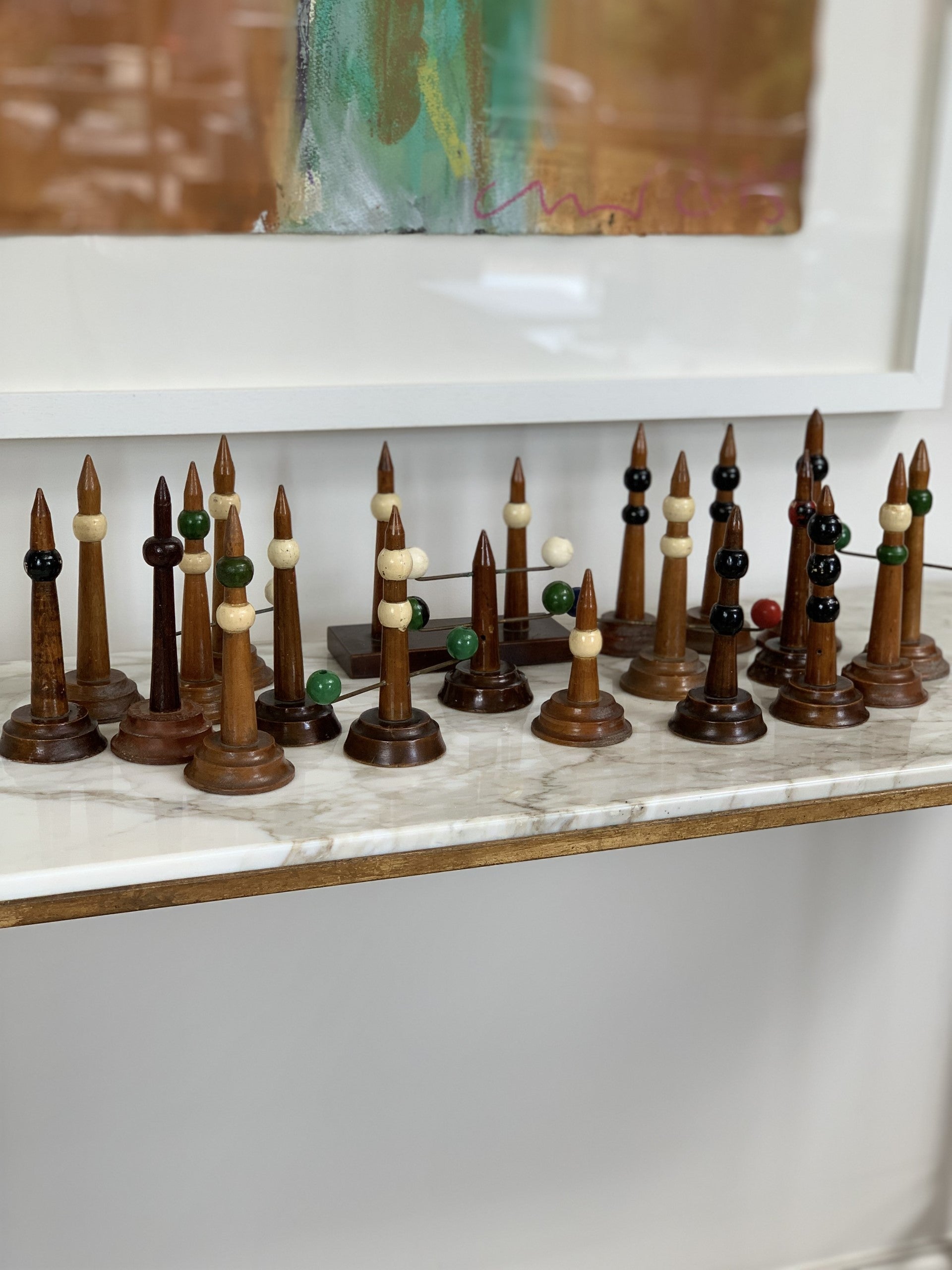 Rare Early C20th Wooden Maritime Day & Night Training Aid