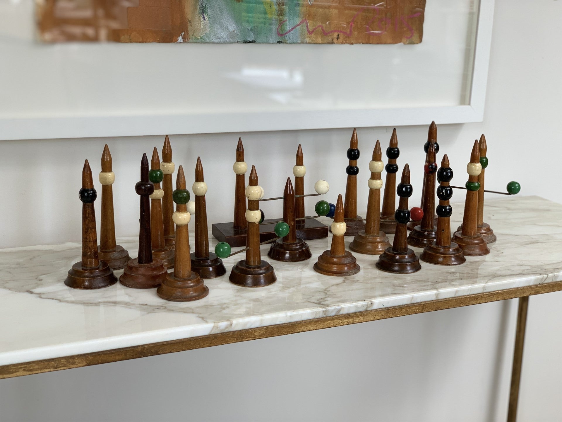 Rare Early C20th Wooden Maritime Day & Night Training Aid