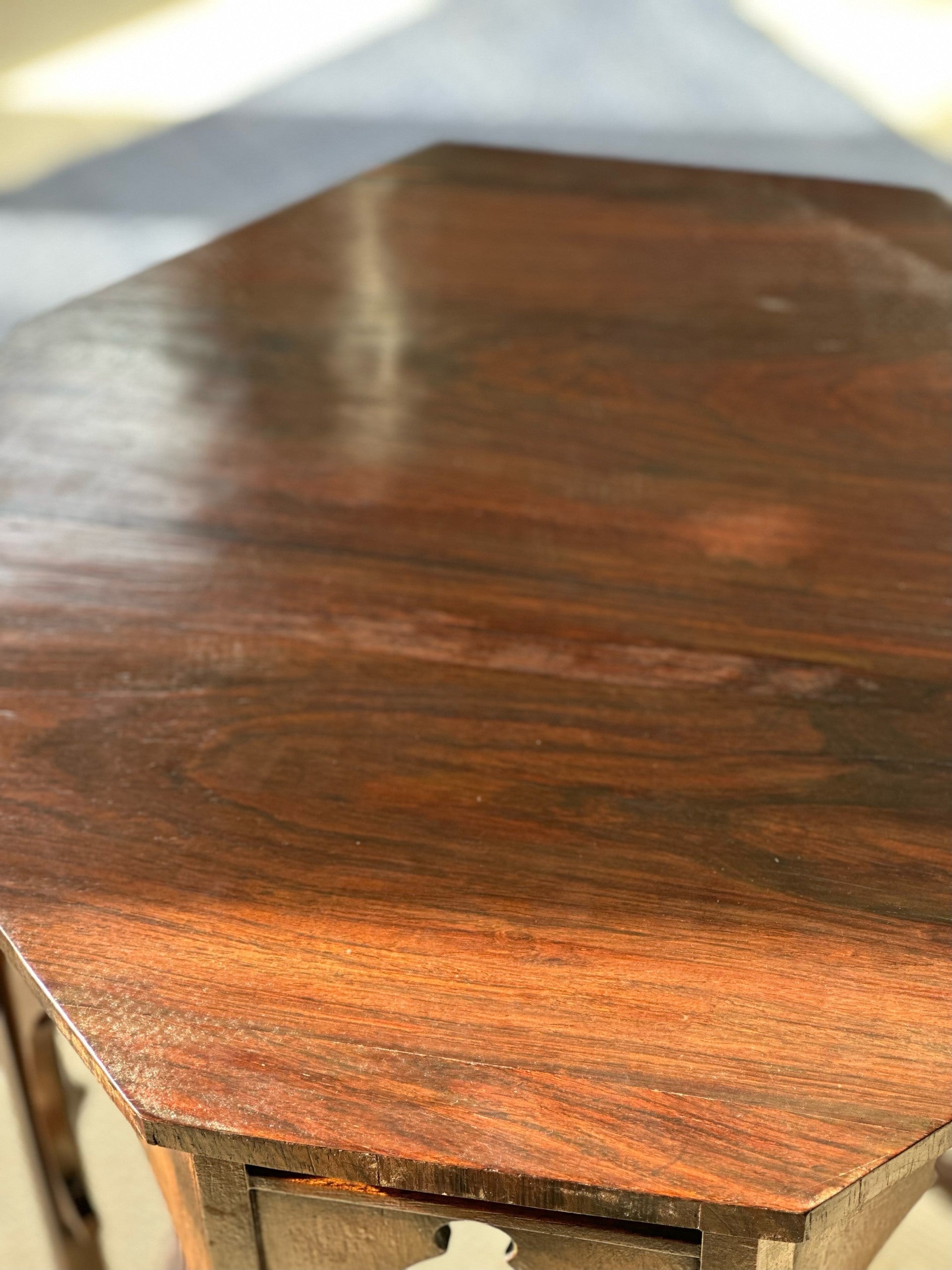 Octagonal Rosewood Moorish Table